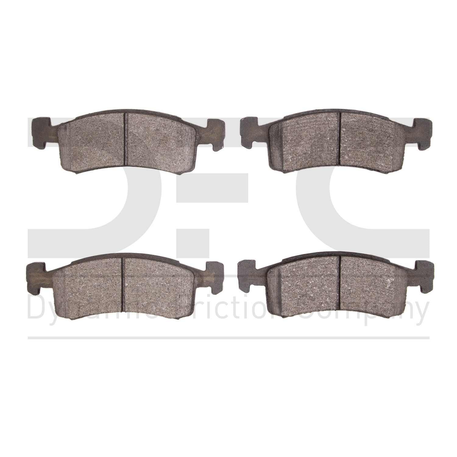 Dynamic Friction Company Disc Brake Pad Set  top view frsport 1551-0220-00