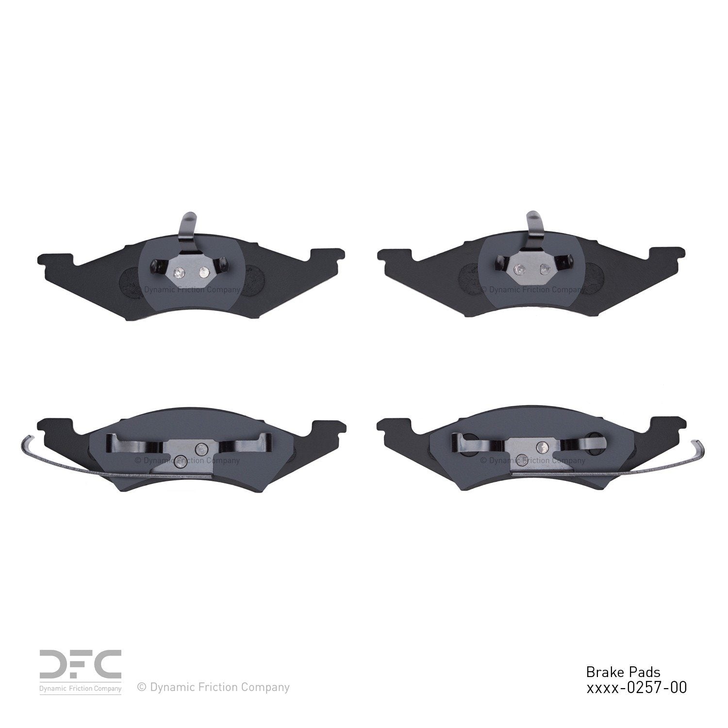 dynamic friction company disc brake pad set  frsport 1551-0257-00