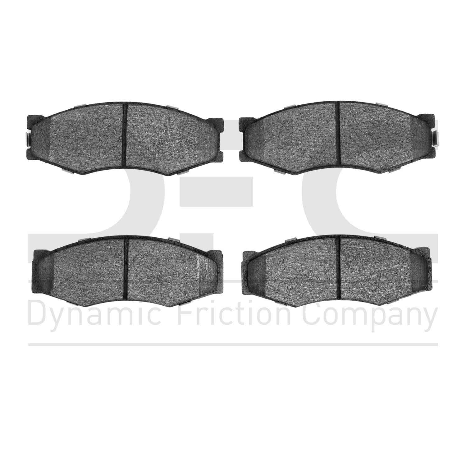 Dynamic Friction Company Disc Brake Pad Set  top view frsport 1551-0266-00