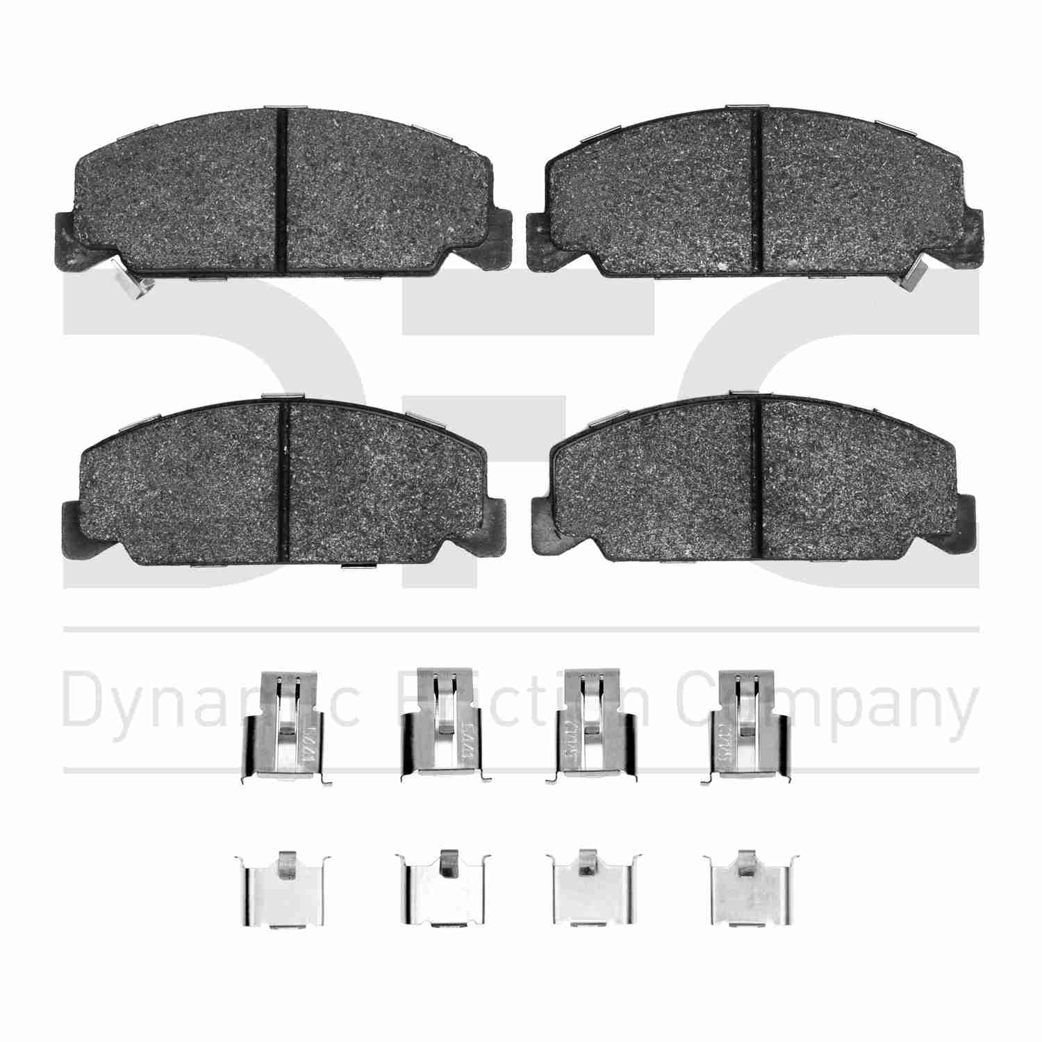 Dynamic Friction Company Disc Brake Pad Set  top view frsport 1551-0273-01