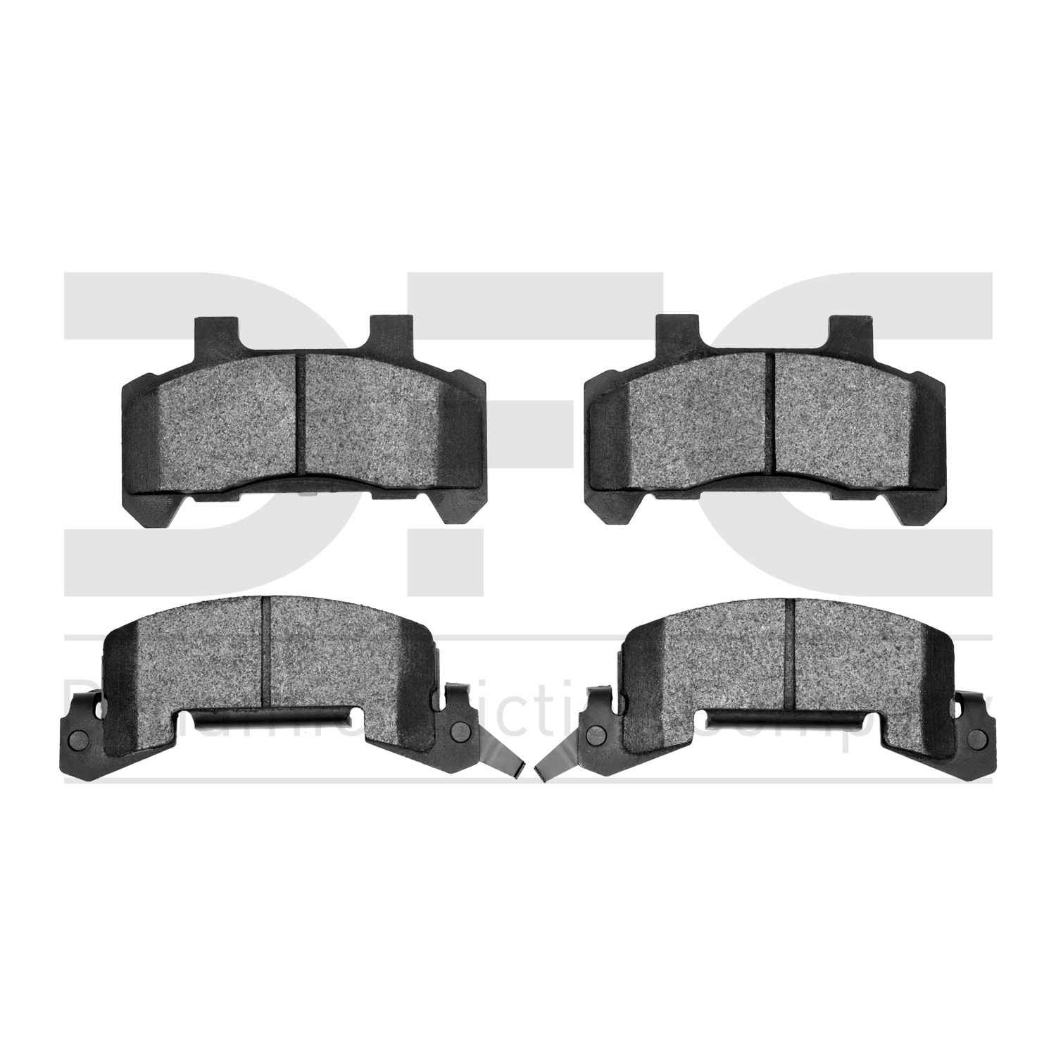 Dynamic Friction Company Disc Brake Pad Set  top view frsport 1551-0289-00