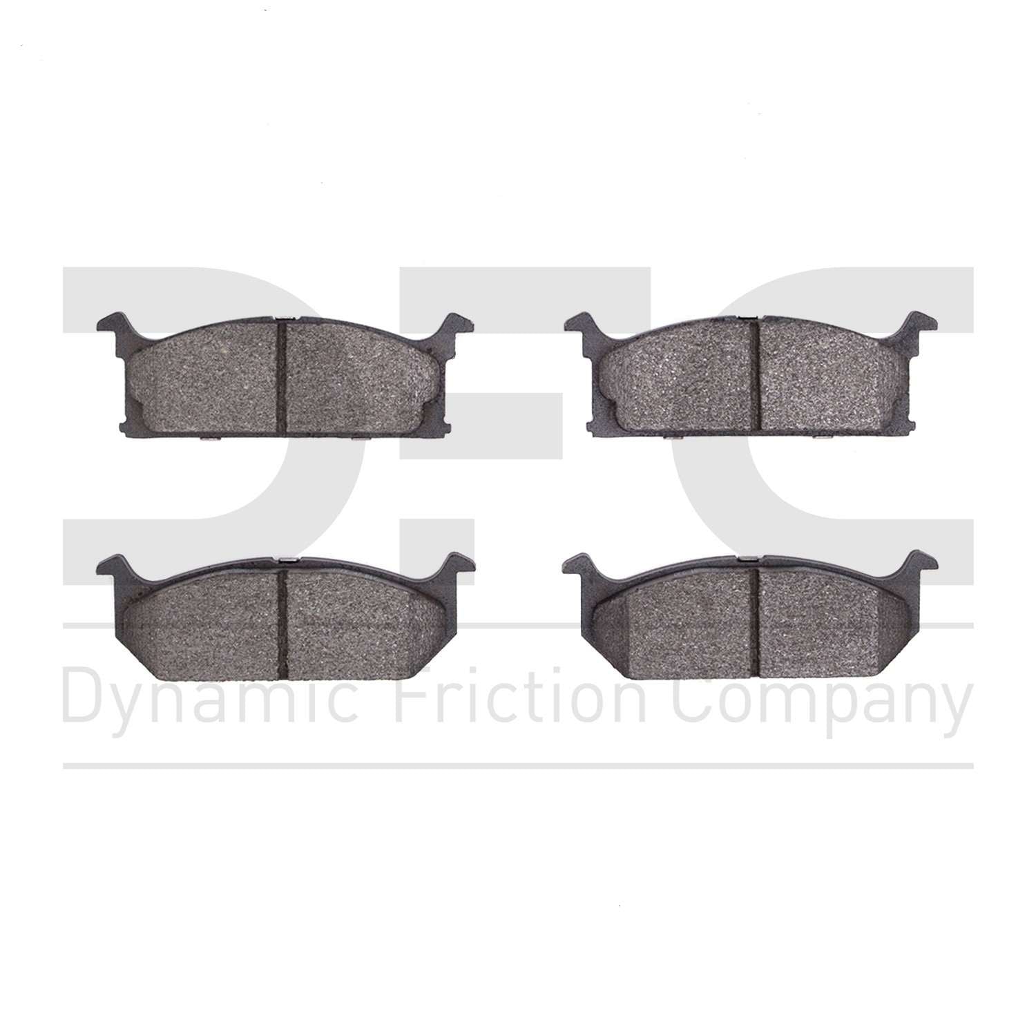 Dynamic Friction Company Disc Brake Pad Set  top view frsport 1551-0296-00