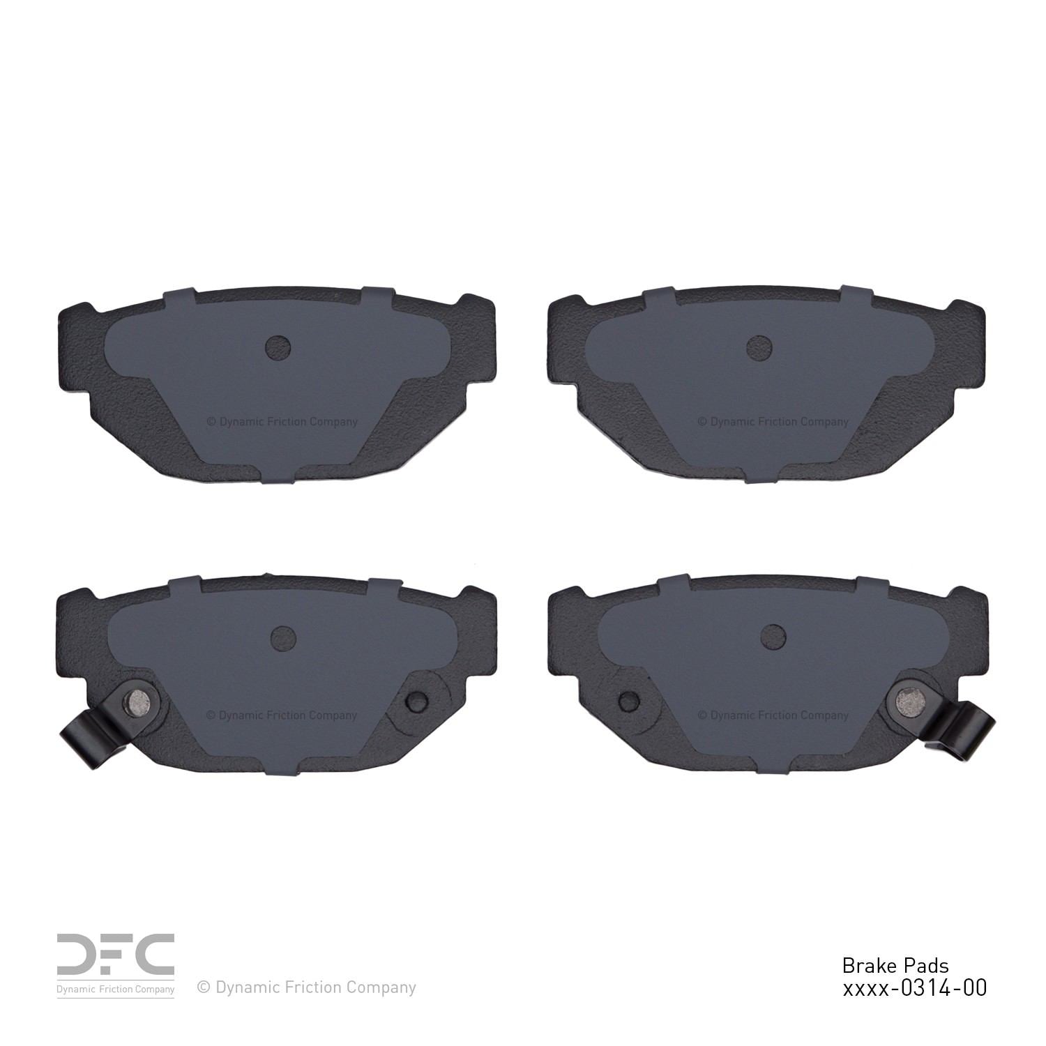 dynamic friction company disc brake pad set  frsport 1551-0314-00