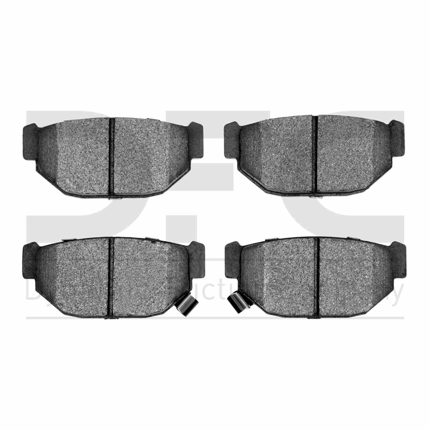 Dynamic Friction Company Disc Brake Pad Set  top view frsport 1551-0314-00