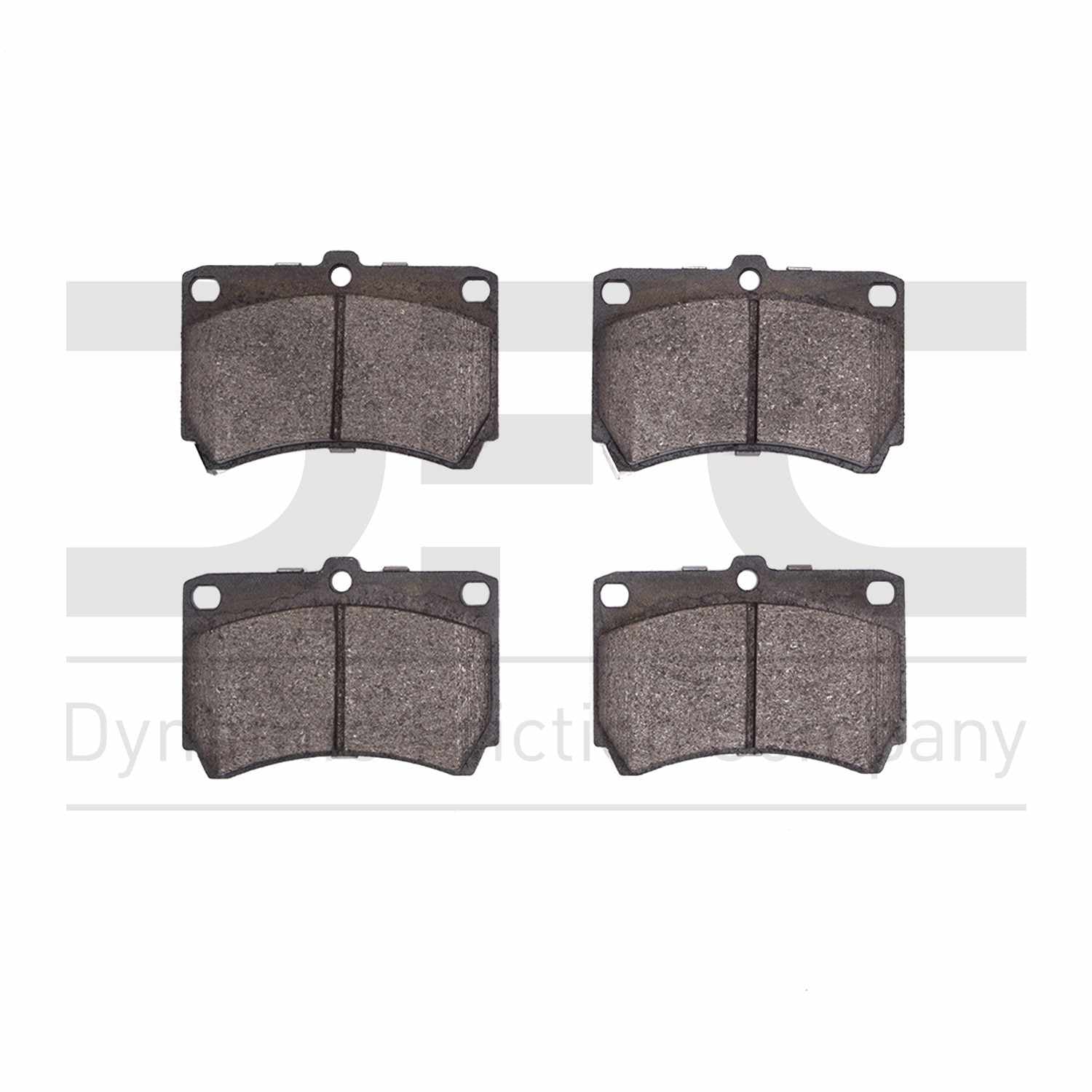 Dynamic Friction Company Disc Brake Pad Set  top view frsport 1551-0319-00