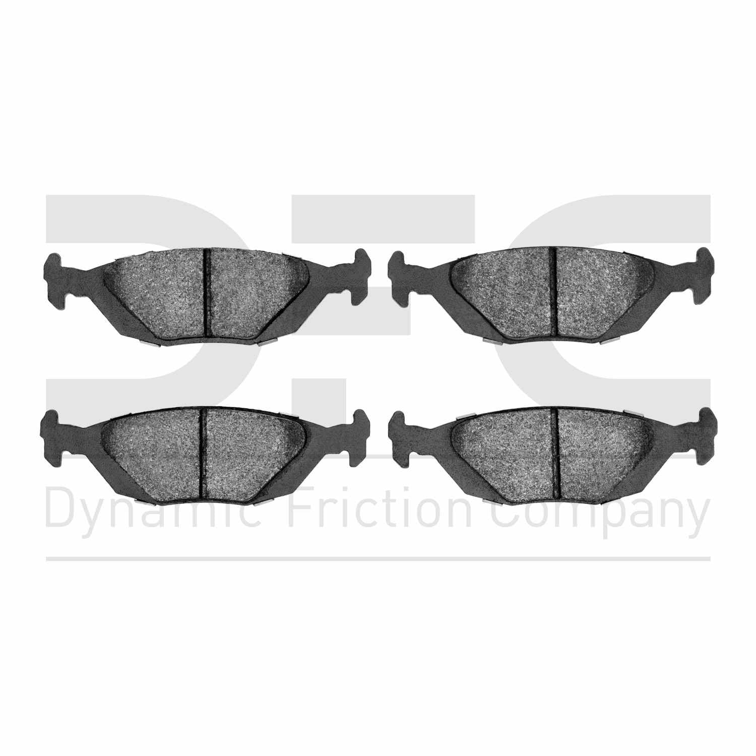 Dynamic Friction Company Disc Brake Pad Set  top view frsport 1551-0322-00