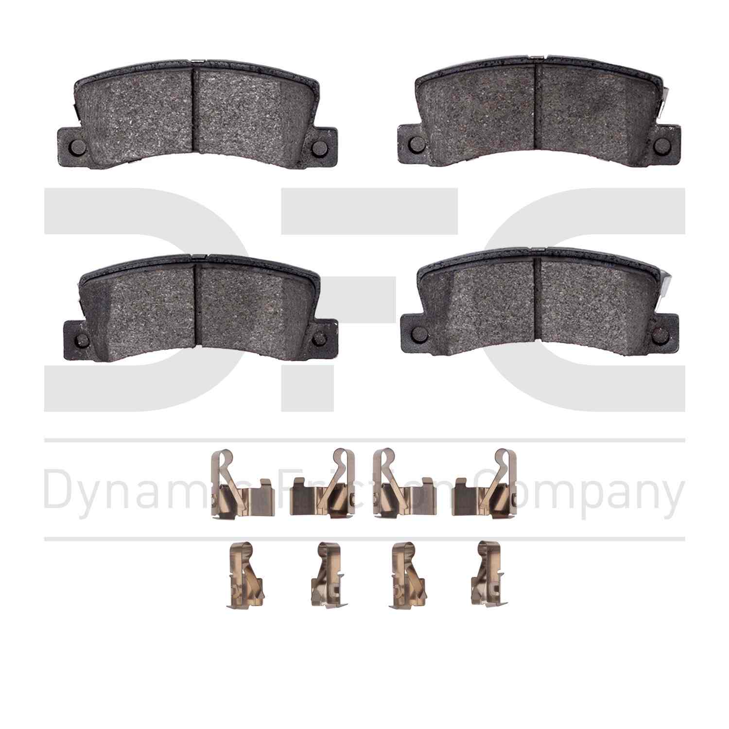 dynamic friction company disc brake pad set  frsport 1551-0325-01