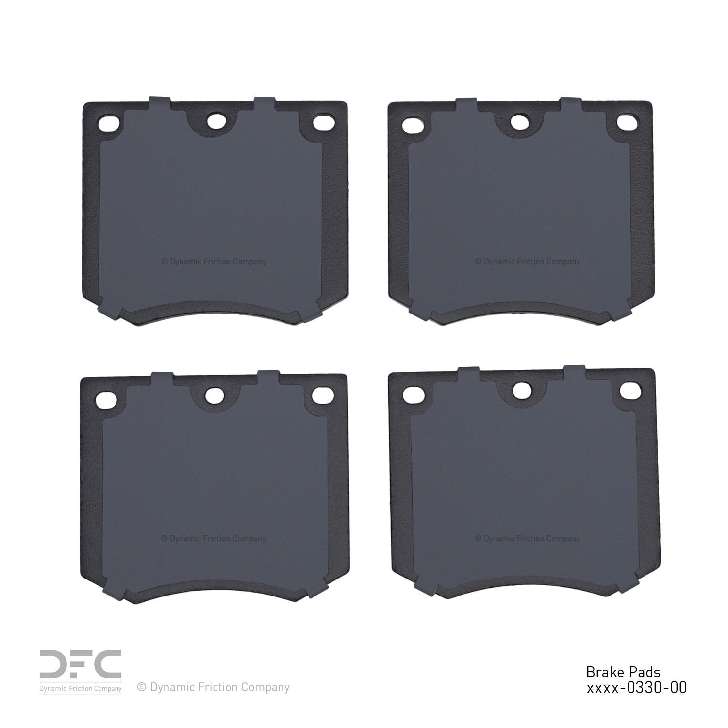 dynamic friction company disc brake pad set  frsport 1551-0330-00