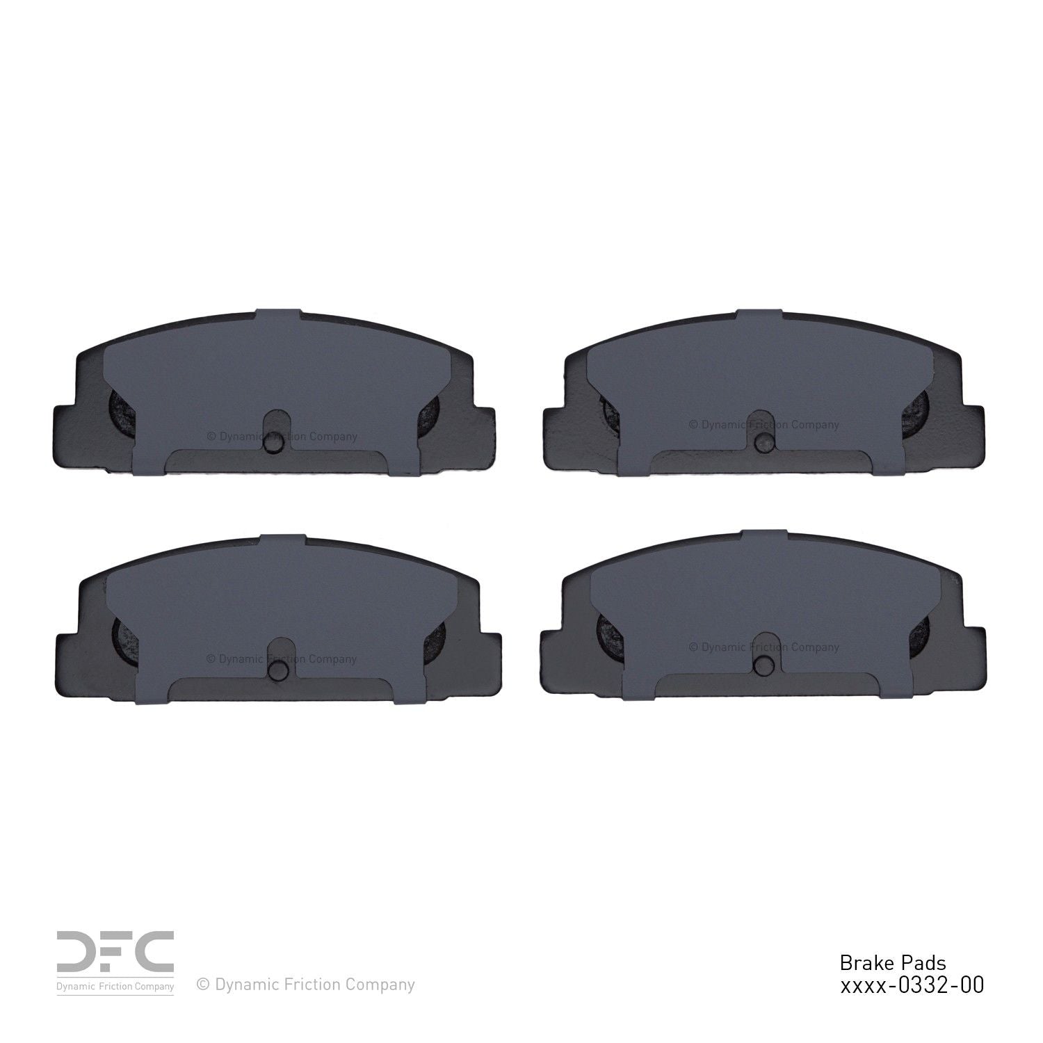 dynamic friction company disc brake pad set  frsport 1551-0332-00