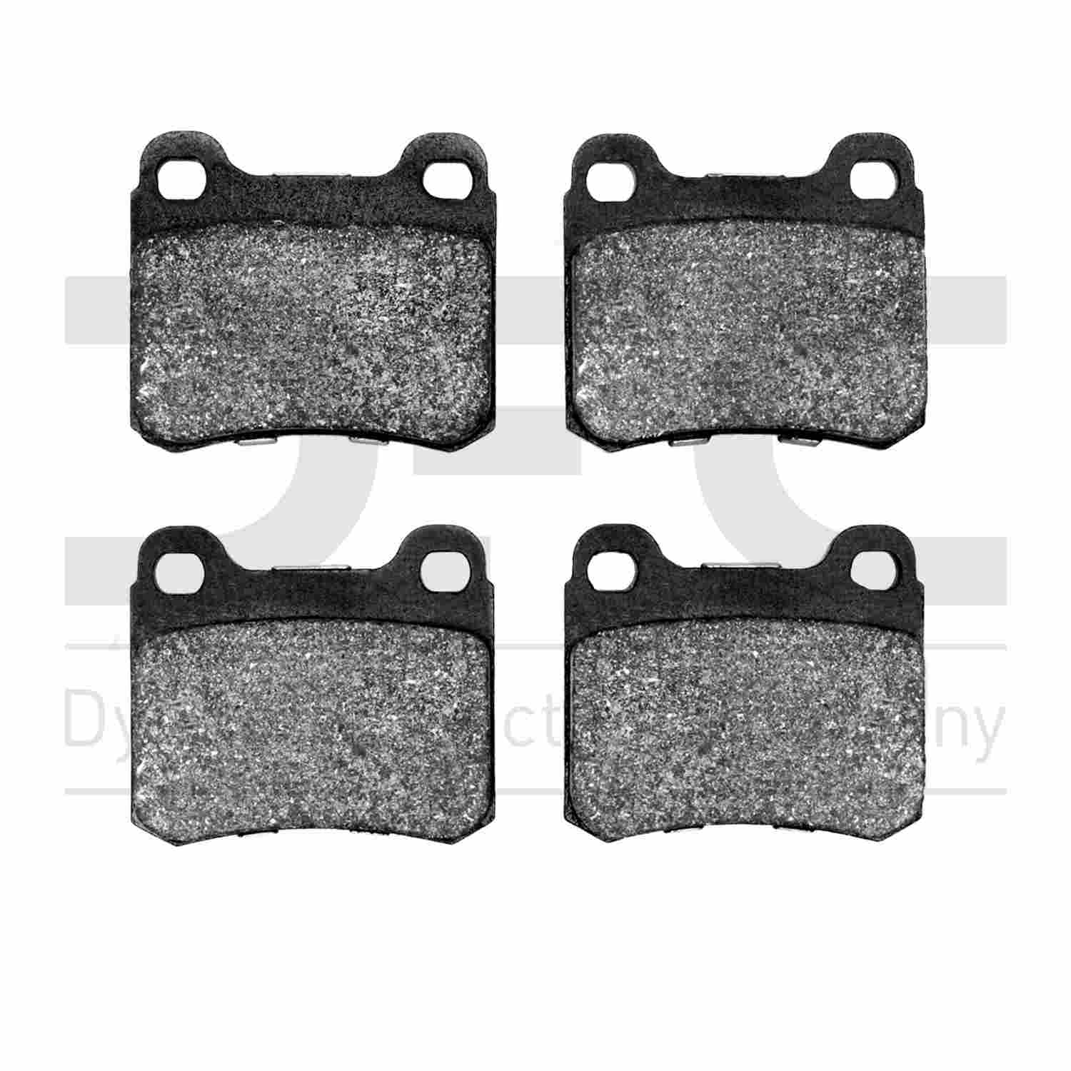 Dynamic Friction Company Disc Brake Pad Set  top view frsport 1551-0335-00