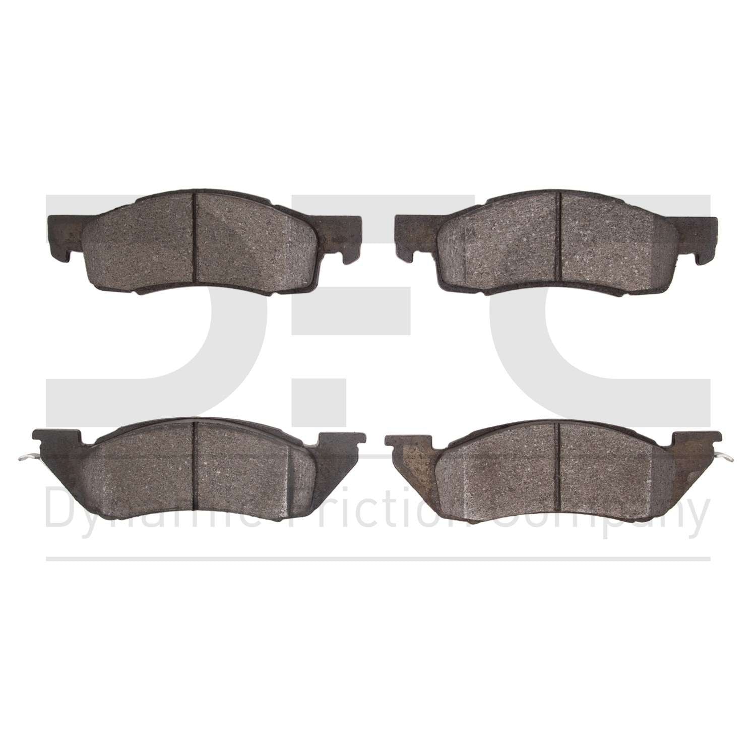 Dynamic Friction Company Disc Brake Pad Set  top view frsport 1551-0344-00