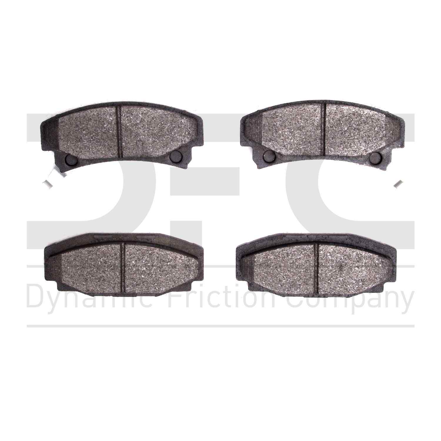 Dynamic Friction Company Disc Brake Pad Set  top view frsport 1551-0354-00