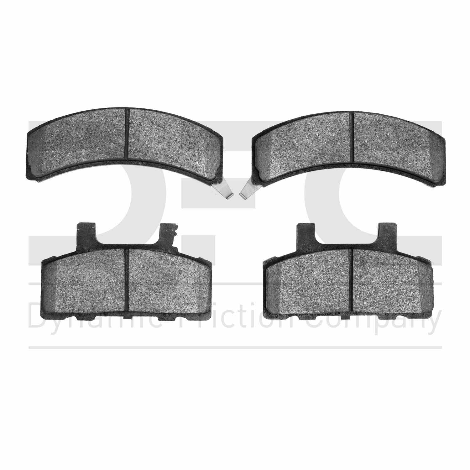 Dynamic Friction Company Disc Brake Pad Set  top view frsport 1551-0368-00