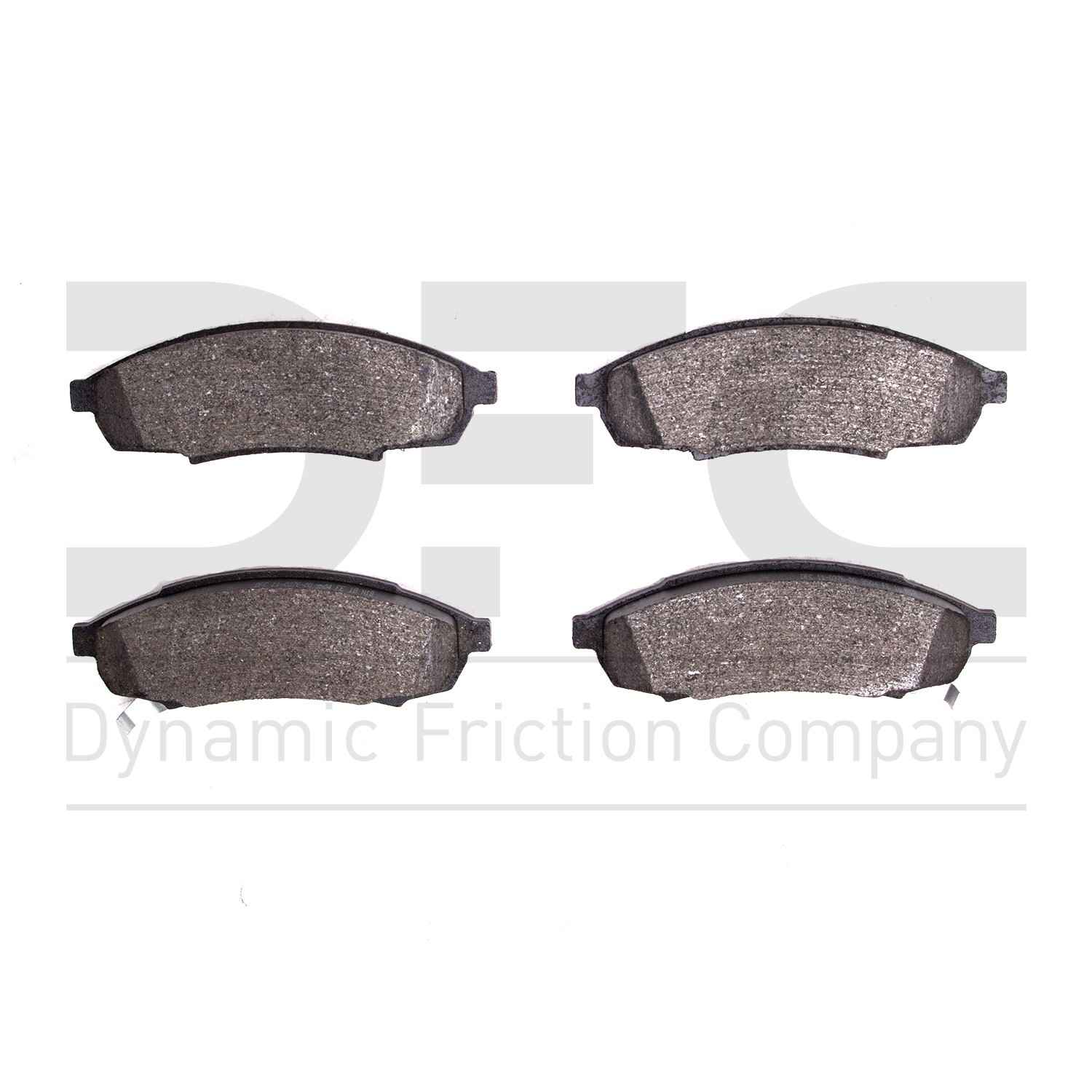 Dynamic Friction Company Disc Brake Pad Set  top view frsport 1551-0376-00