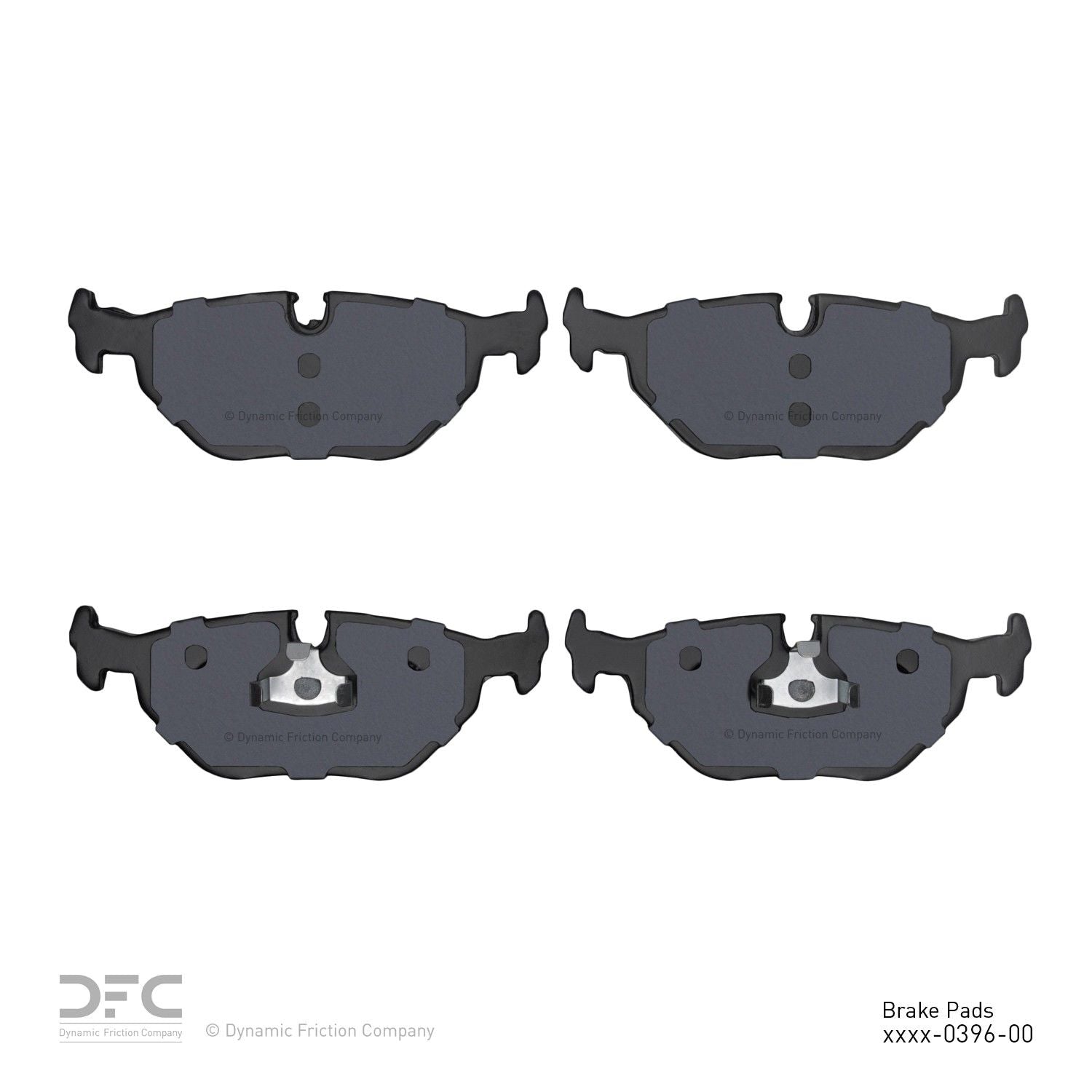 dynamic friction company disc brake pad set  frsport 1551-0396-00