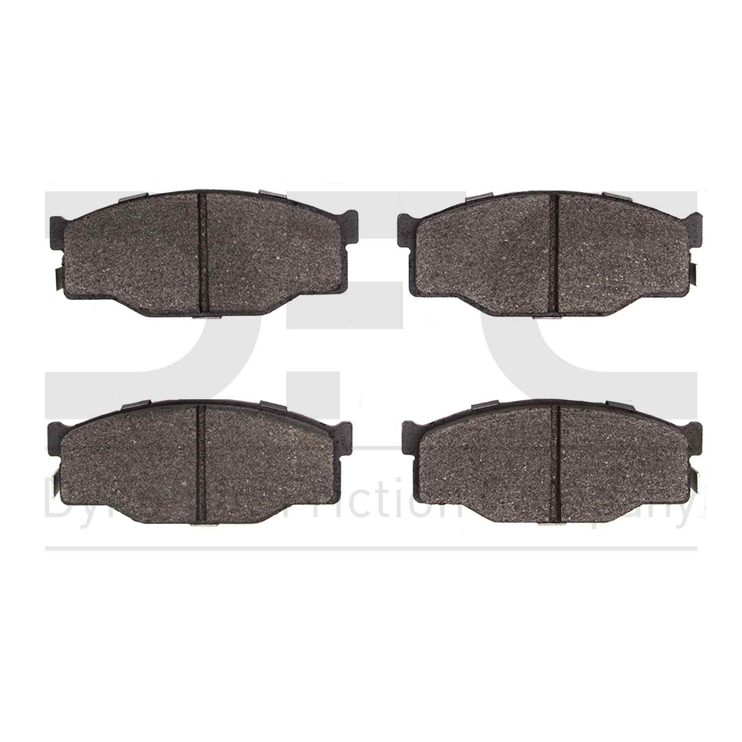 Dynamic Friction Company Disc Brake Pad Set  top view frsport 1551-0397-00