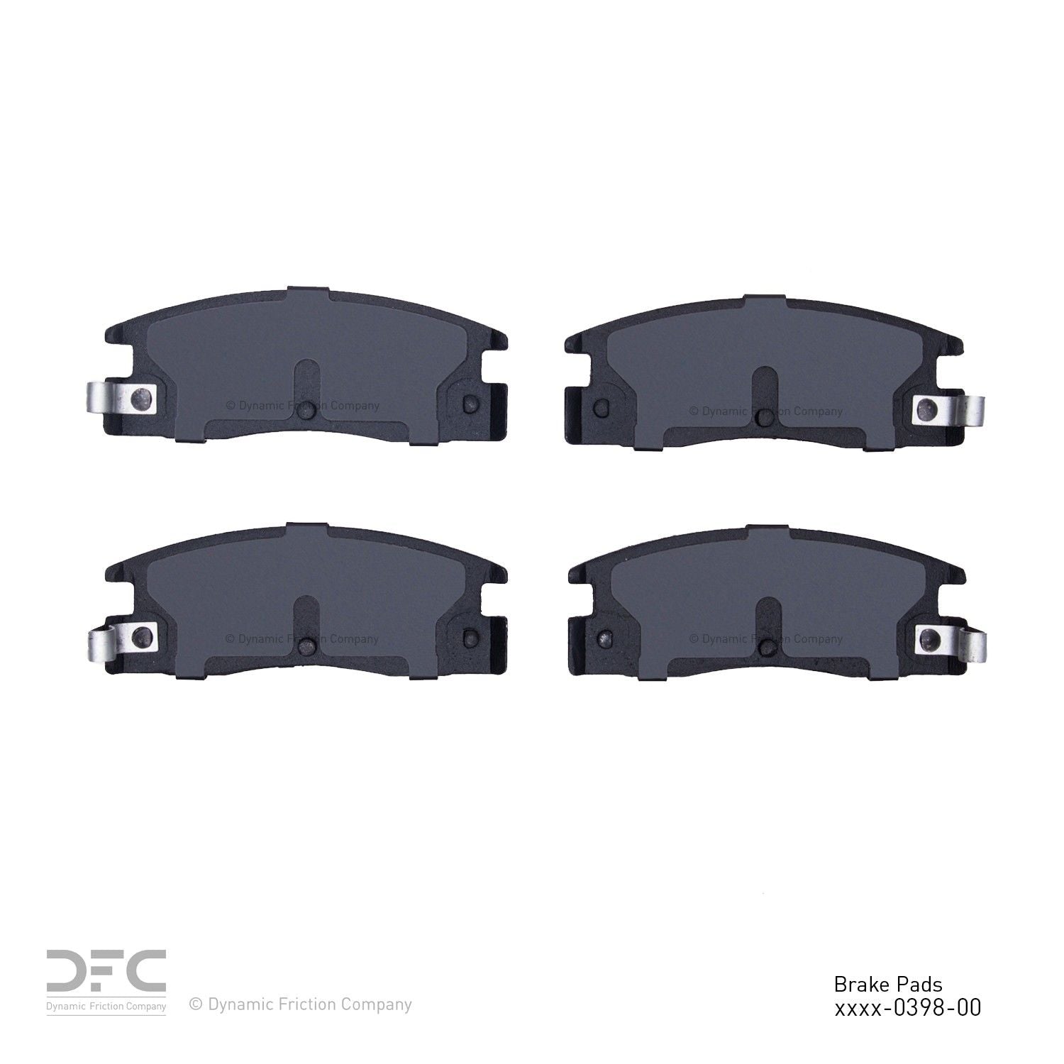 dynamic friction company disc brake pad set  frsport 1551-0398-00