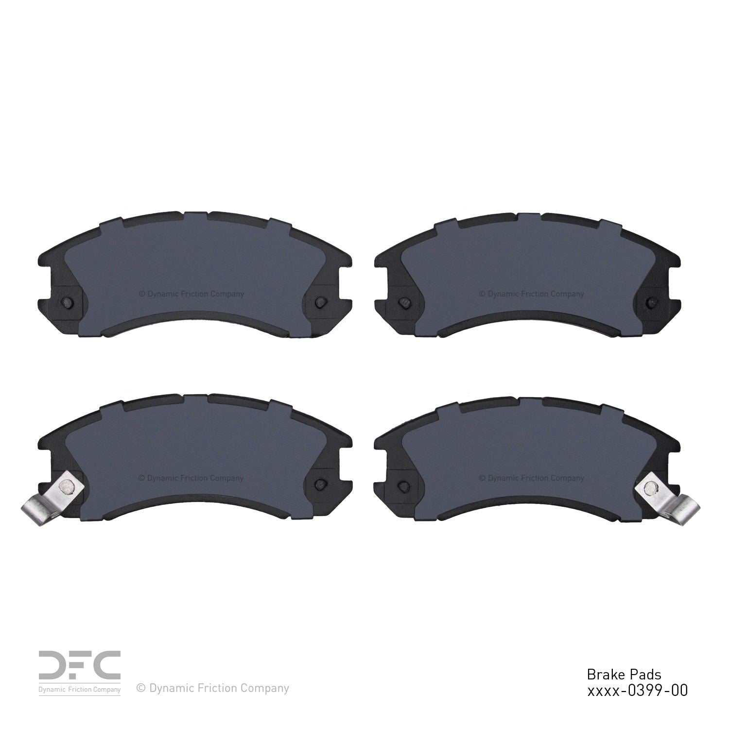 dynamic friction company disc brake pad set  frsport 1551-0399-00