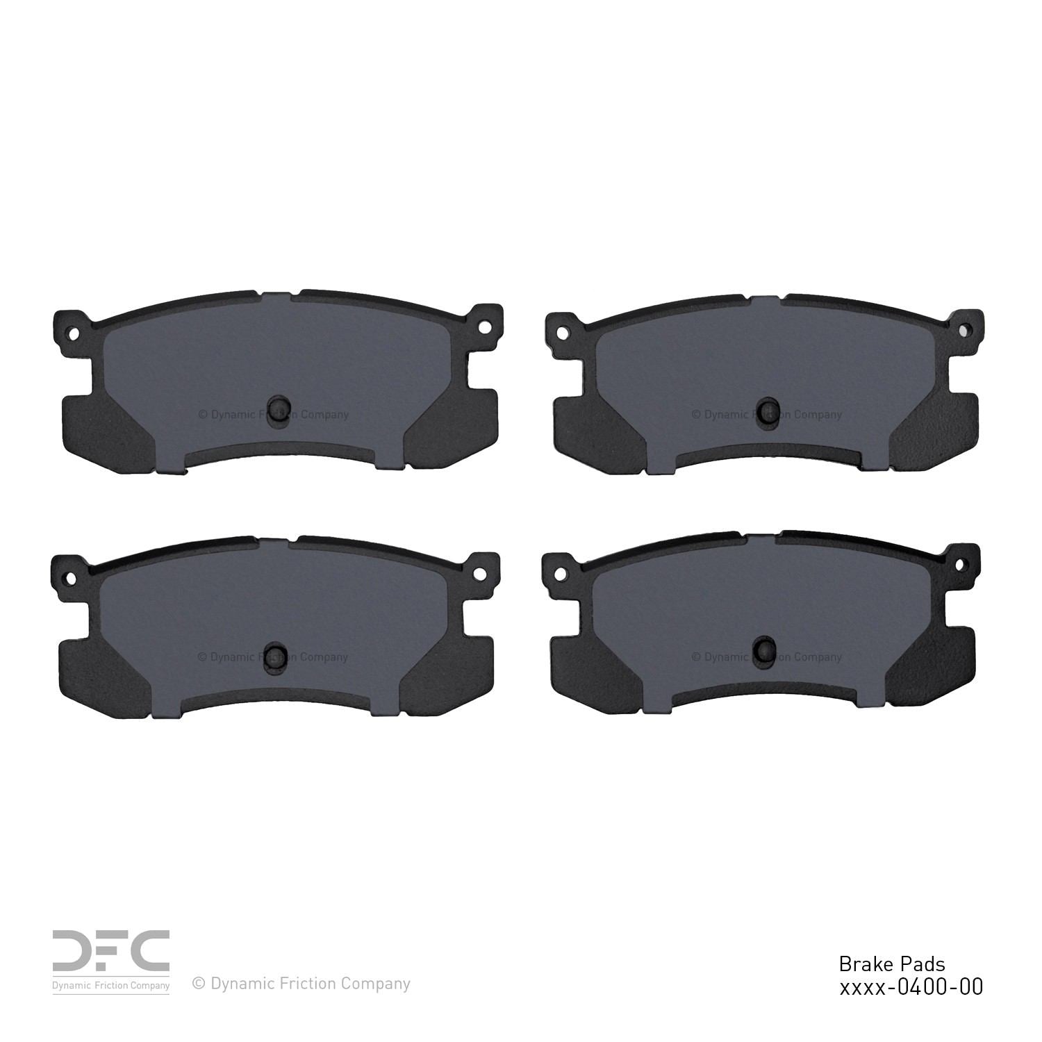 dynamic friction company disc brake pad set  frsport 1551-0400-00