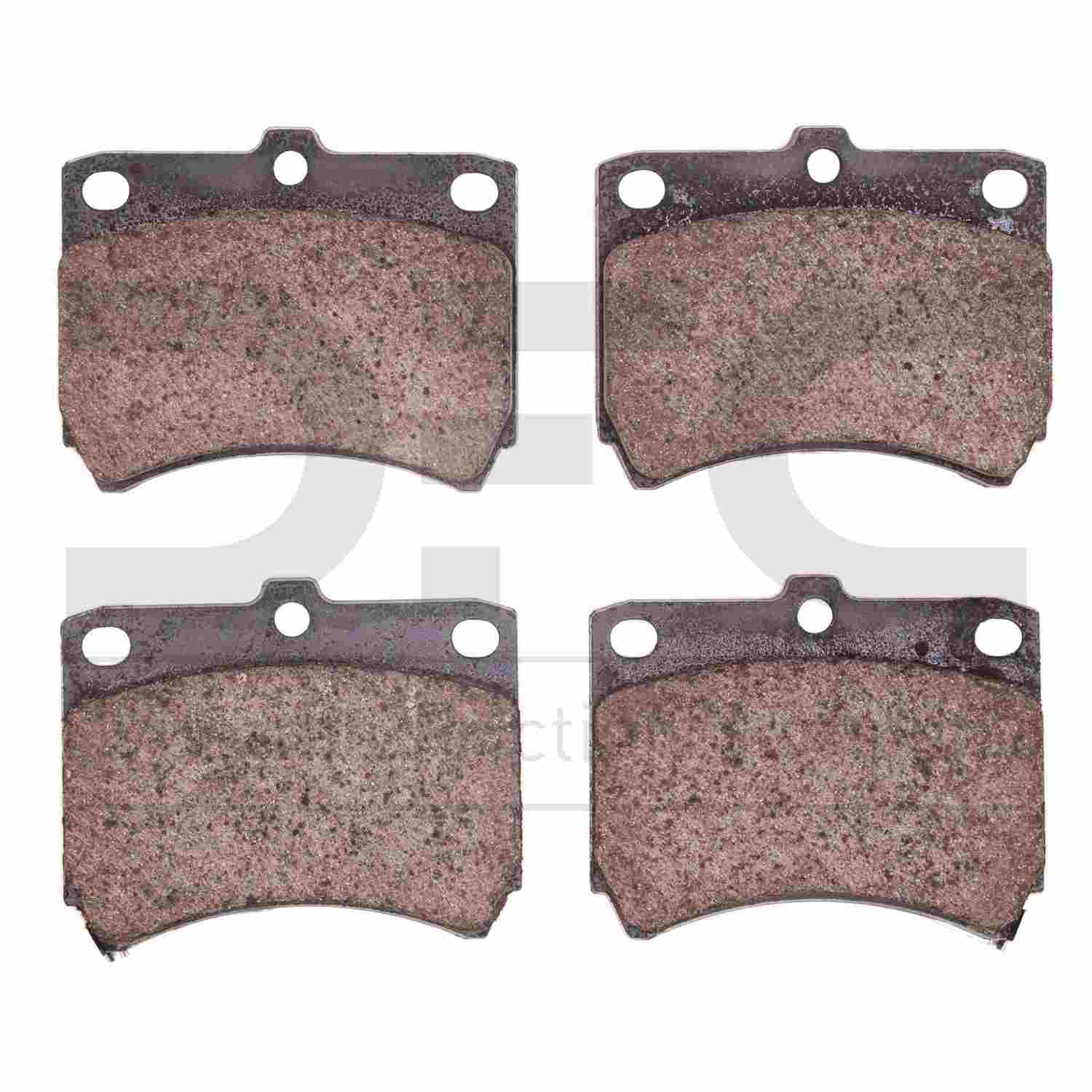 Dynamic Friction Company Disc Brake Pad Set  top view frsport 1551-0402-00