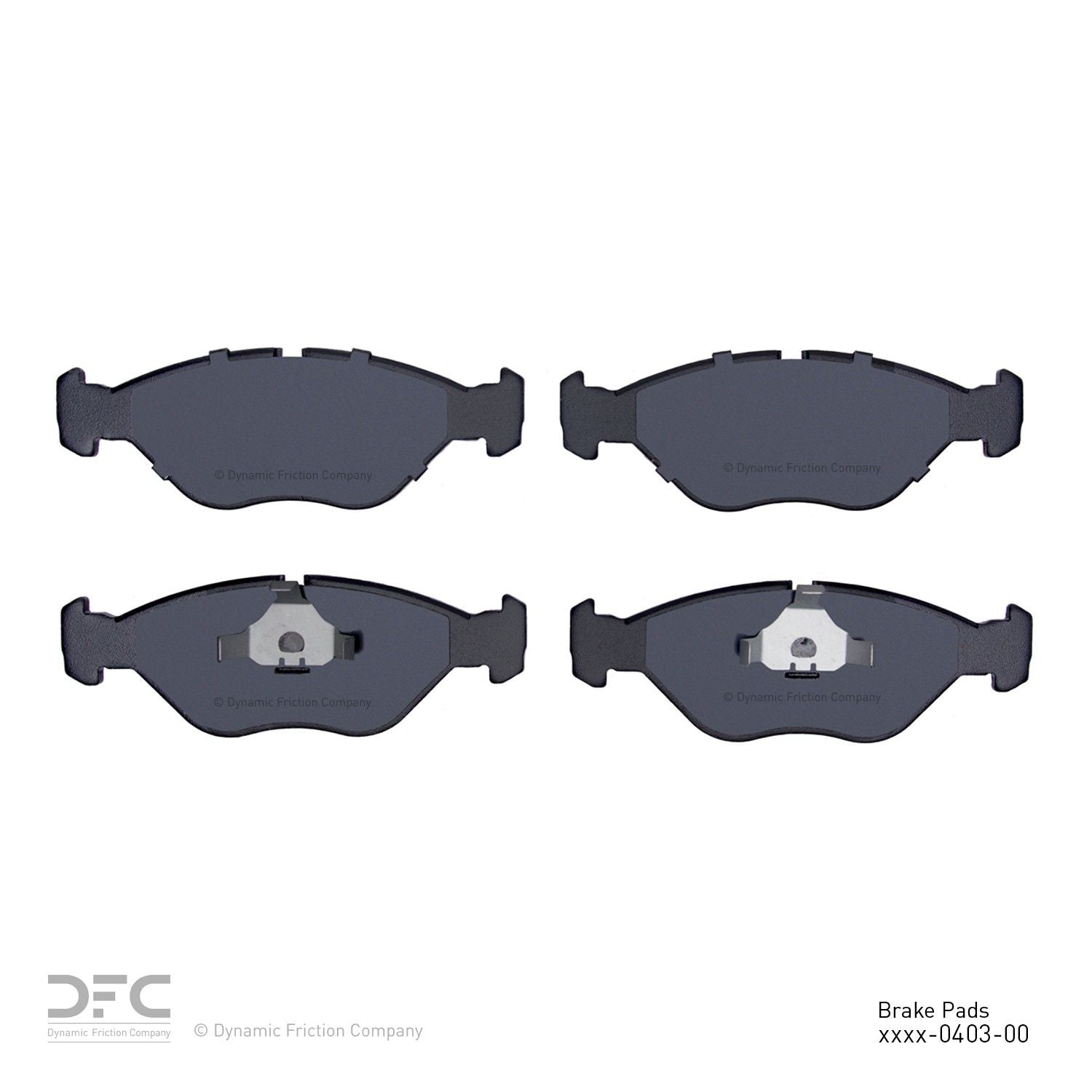 dynamic friction company disc brake pad set  frsport 1551-0403-00