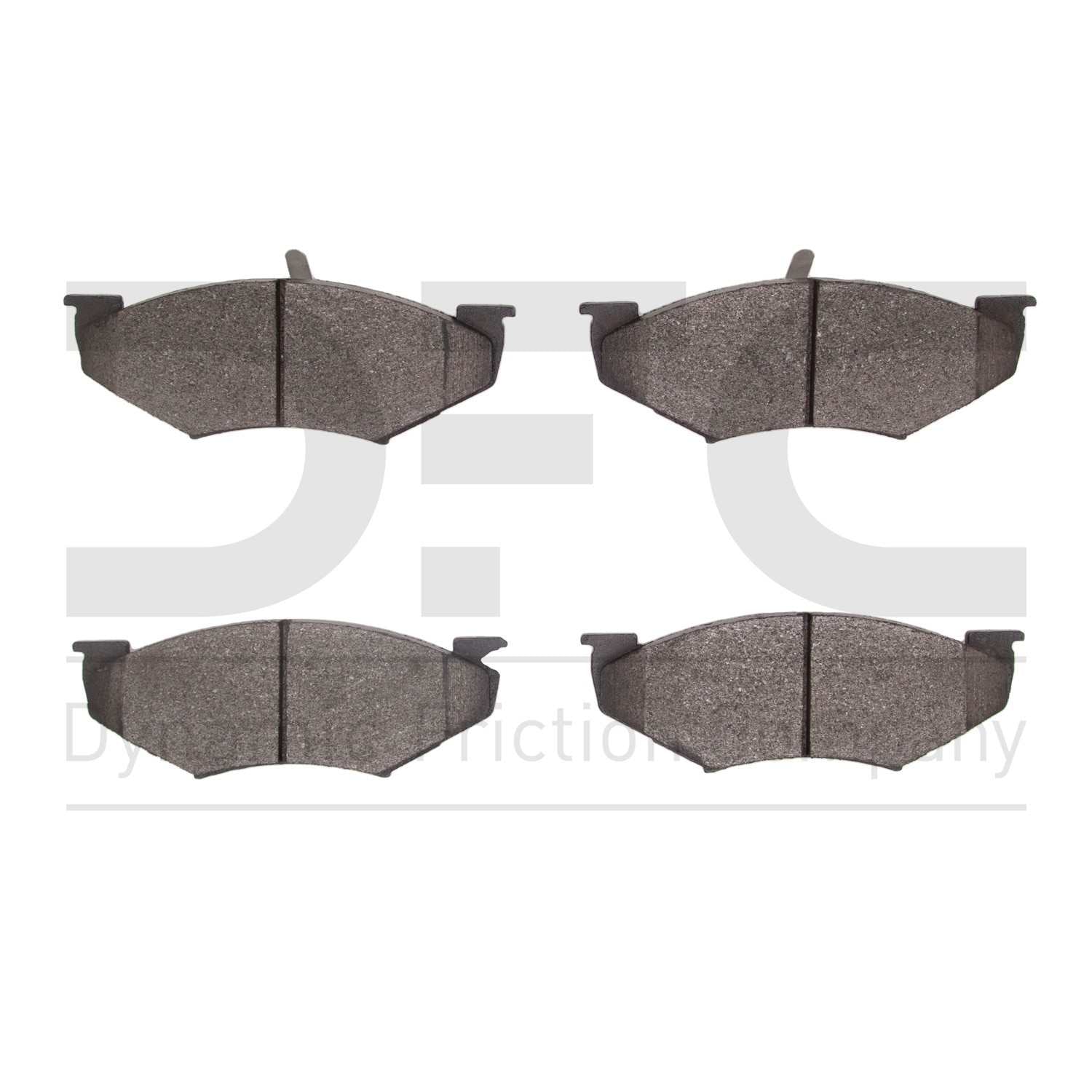 Dynamic Friction Company Disc Brake Pad Set  top view frsport 1551-0414-00