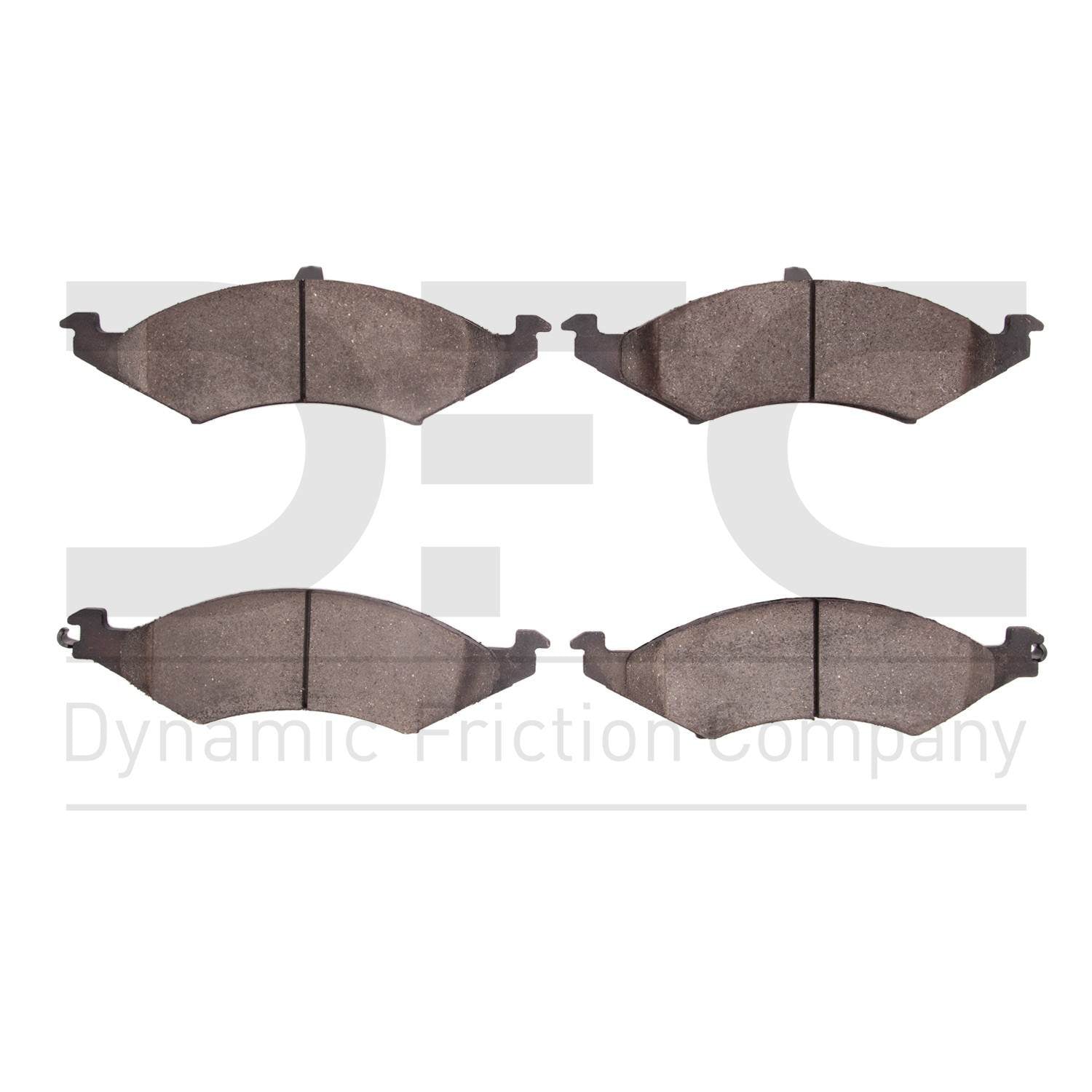 Dynamic Friction Company Disc Brake Pad Set  top view frsport 1551-0421-00