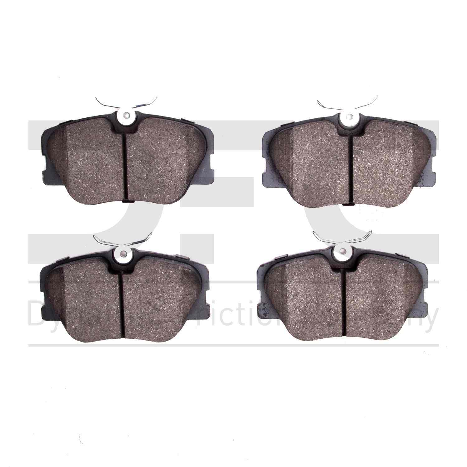 Dynamic Friction Company Disc Brake Pad Set  top view frsport 1551-0423-00