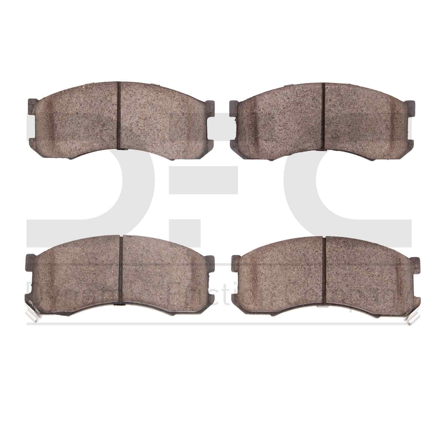 Dynamic Friction Company Disc Brake Pad Set  top view frsport 1551-0428-00