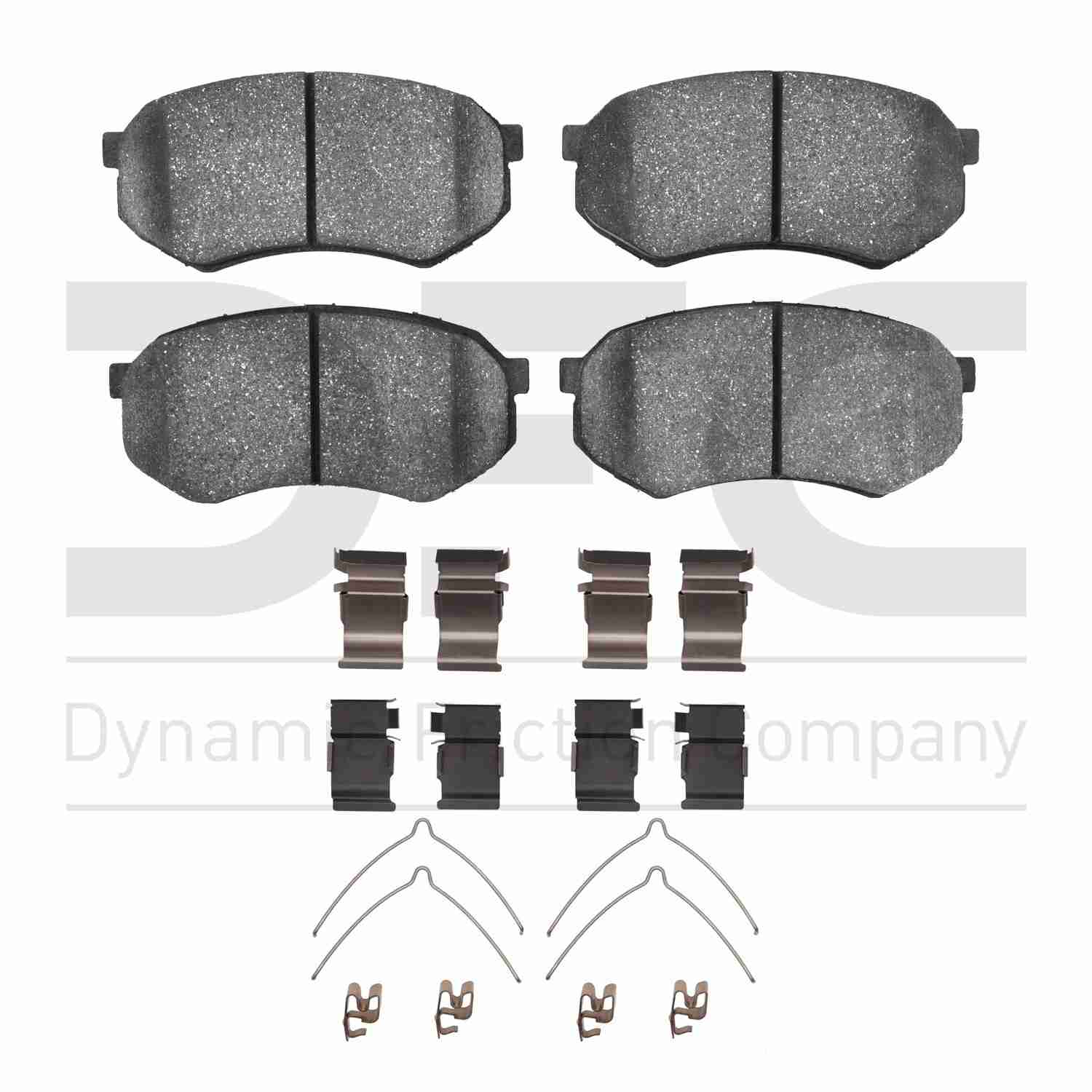 Dynamic Friction Company Disc Brake Pad Set  top view frsport 1551-0433-01