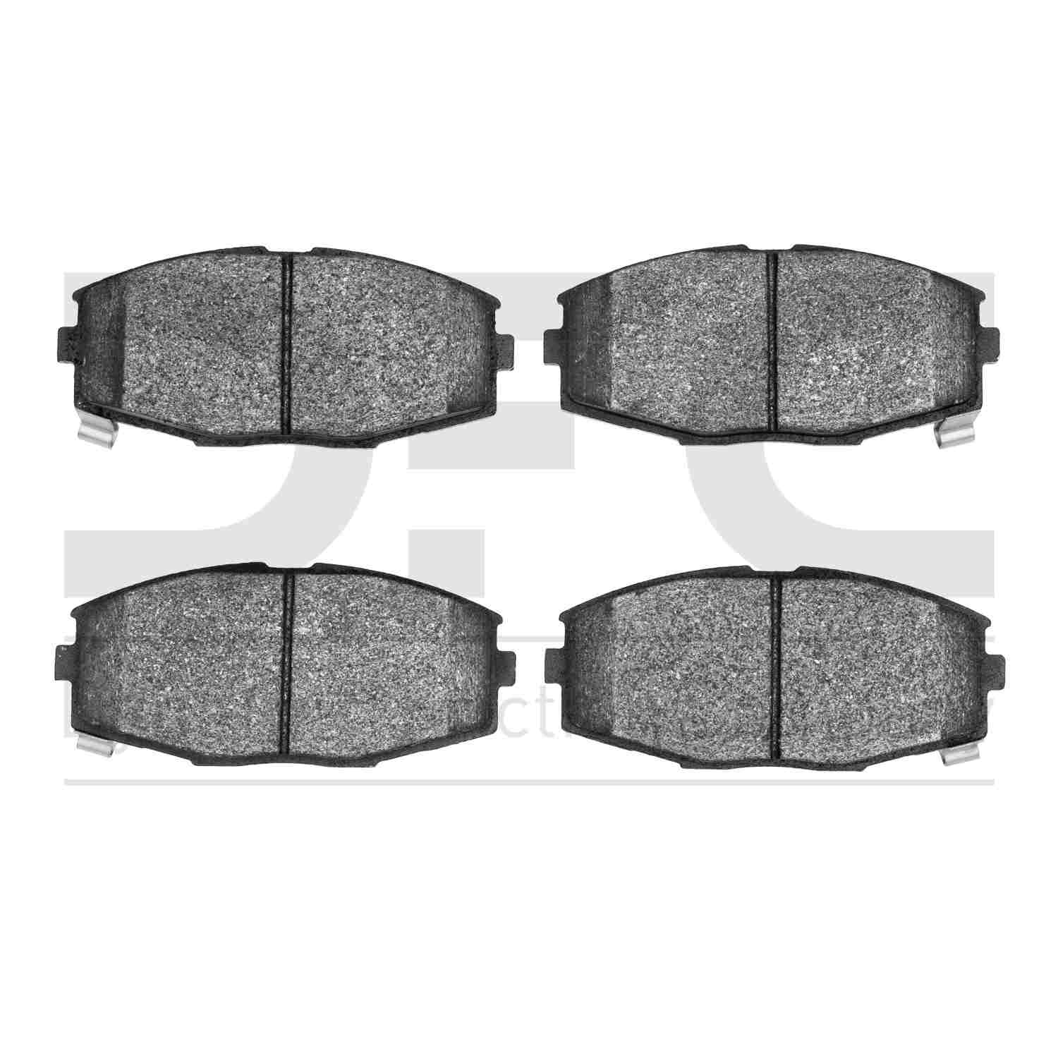 Dynamic Friction Company Disc Brake Pad Set  top view frsport 1551-0435-00