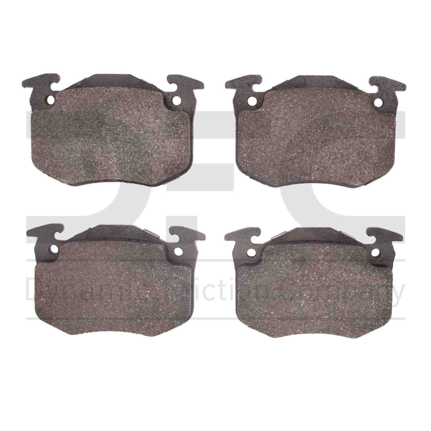 Dynamic Friction Company Disc Brake Pad Set  top view frsport 1551-0453-00