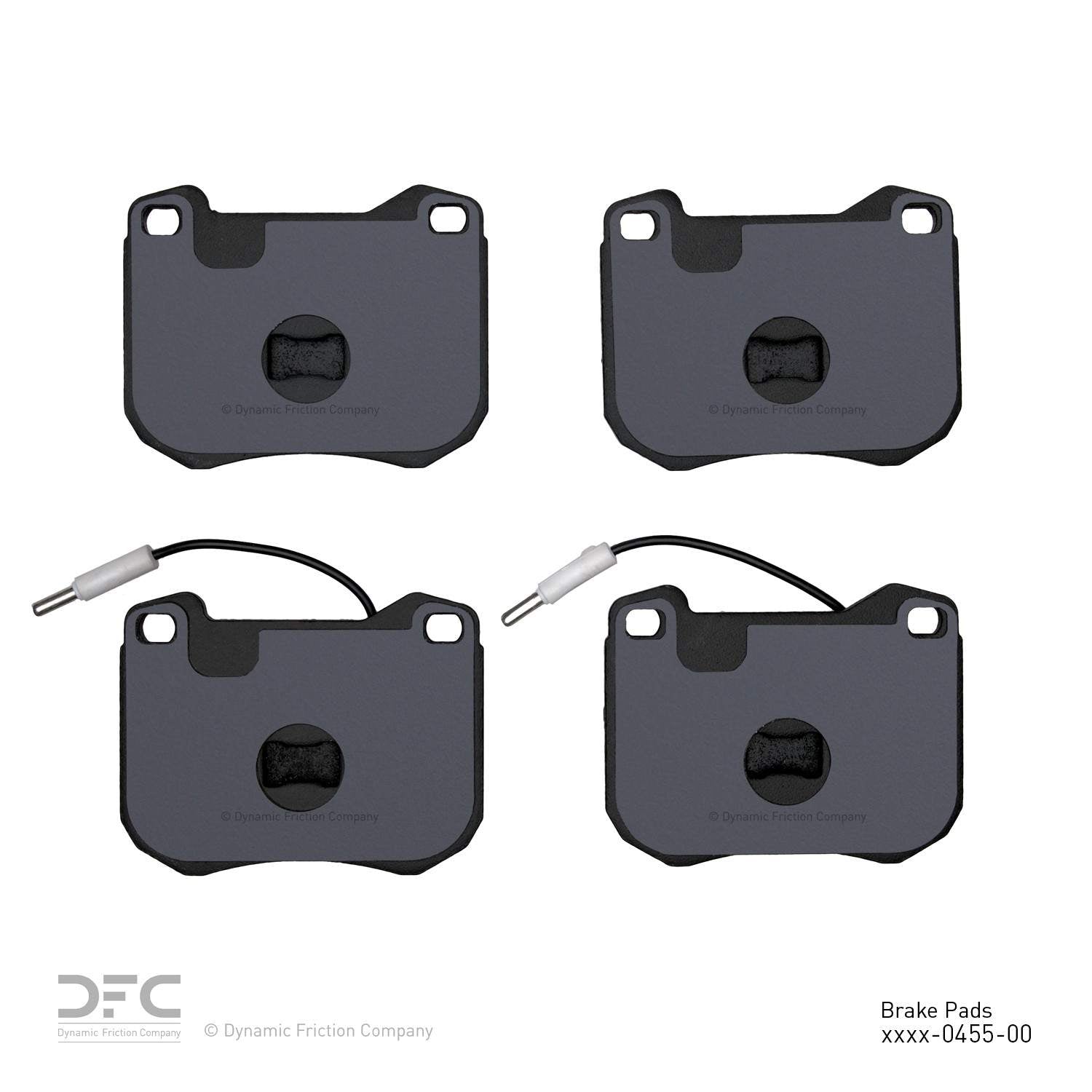 dynamic friction company disc brake pad set  frsport 1551-0455-00