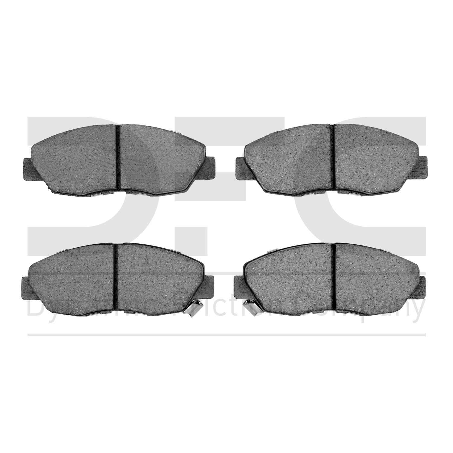 Dynamic Friction Company Disc Brake Pad Set  top view frsport 1551-0465-00