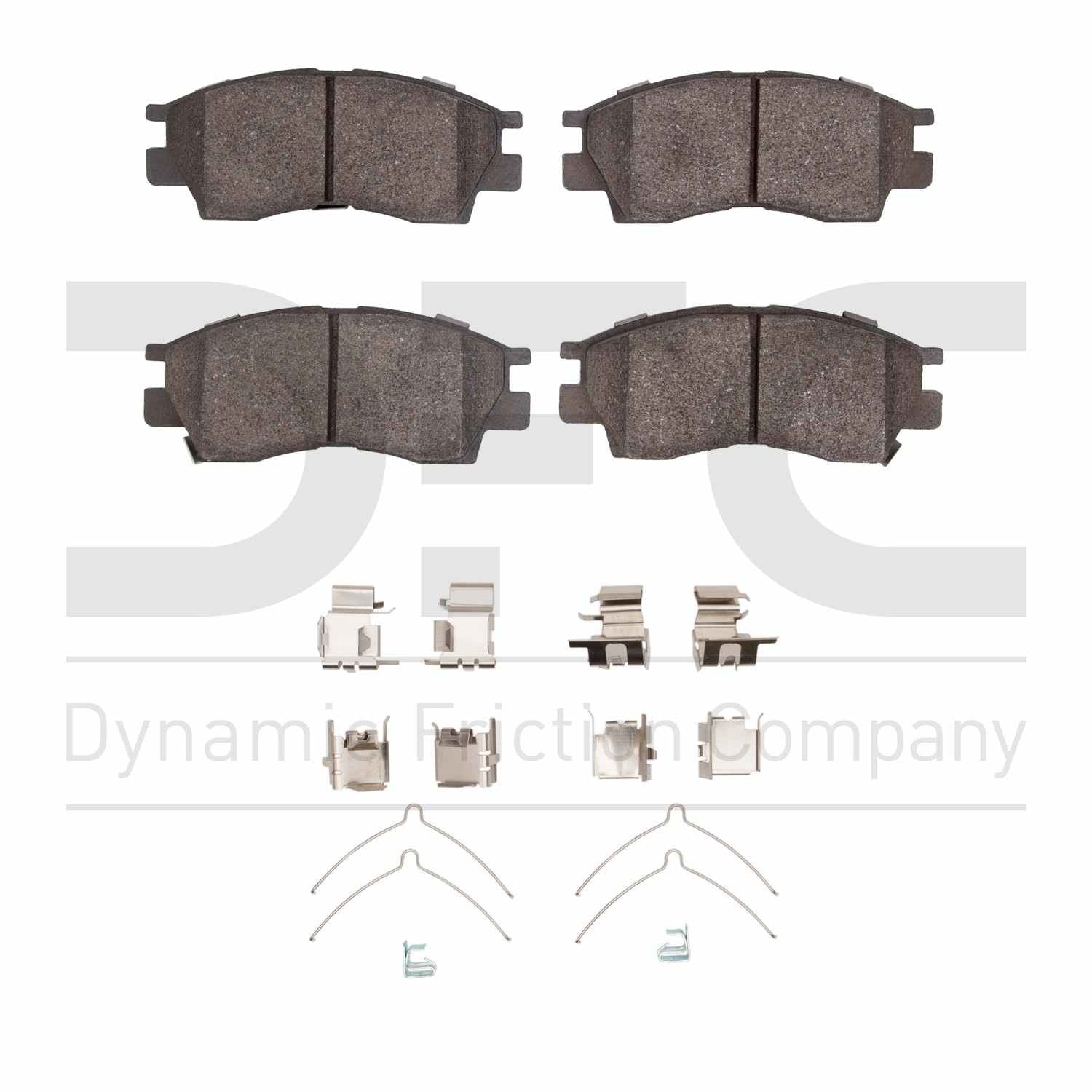 dynamic friction company disc brake pad set  frsport 1551-0476-01