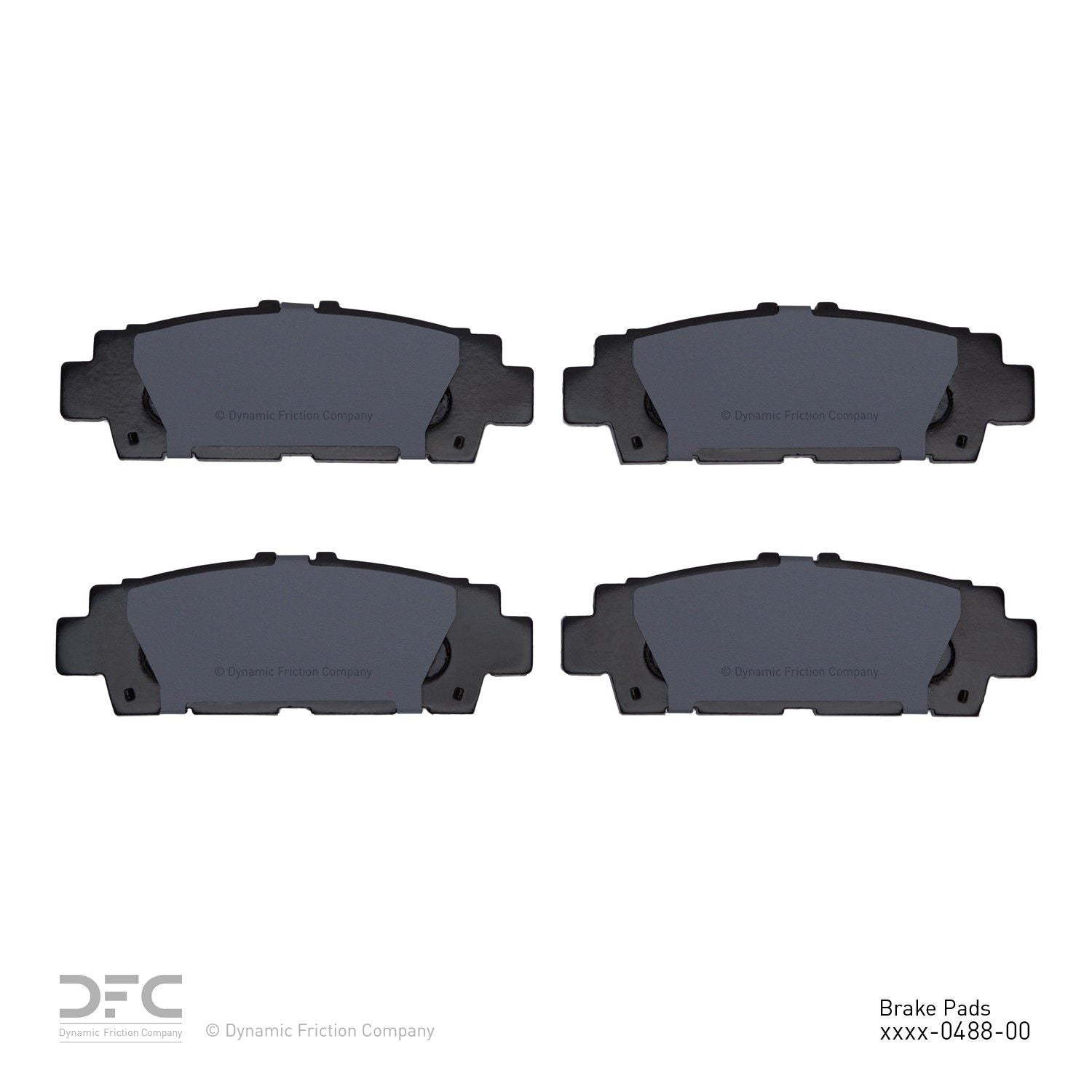 dynamic friction company disc brake pad set  frsport 1551-0488-00