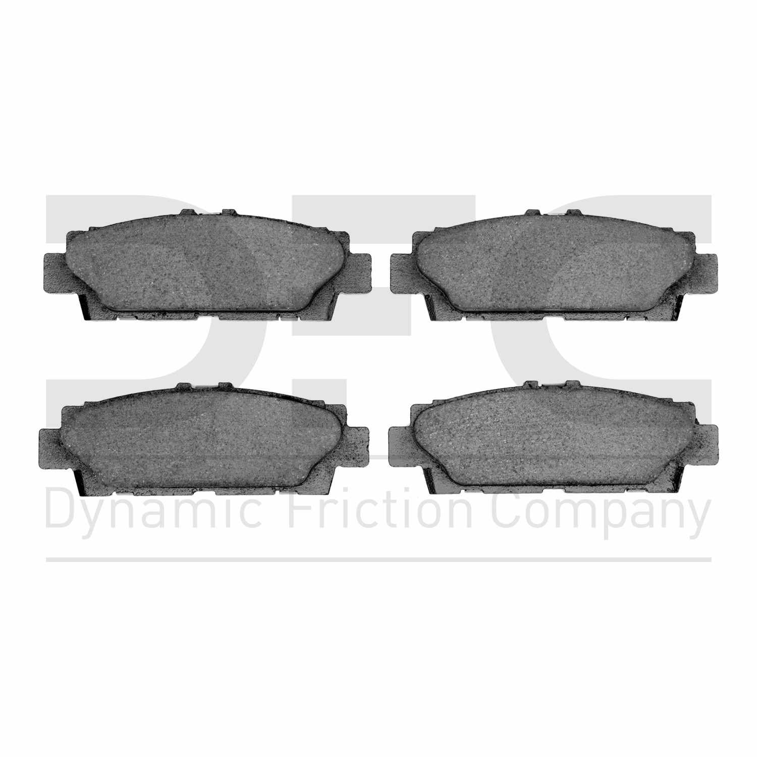 Dynamic Friction Company Disc Brake Pad Set  top view frsport 1551-0488-00