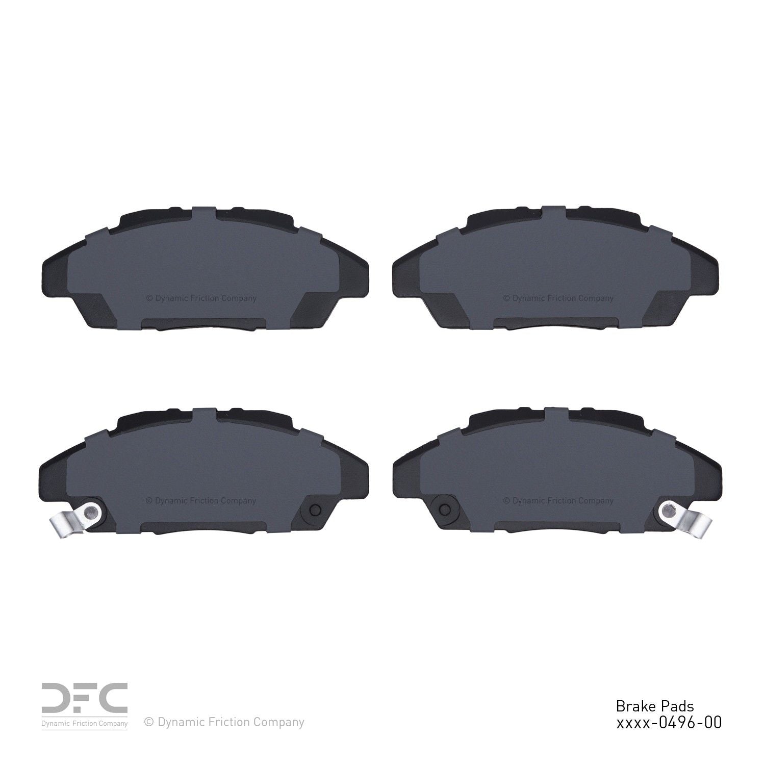 dynamic friction company disc brake pad set  frsport 1551-0496-00