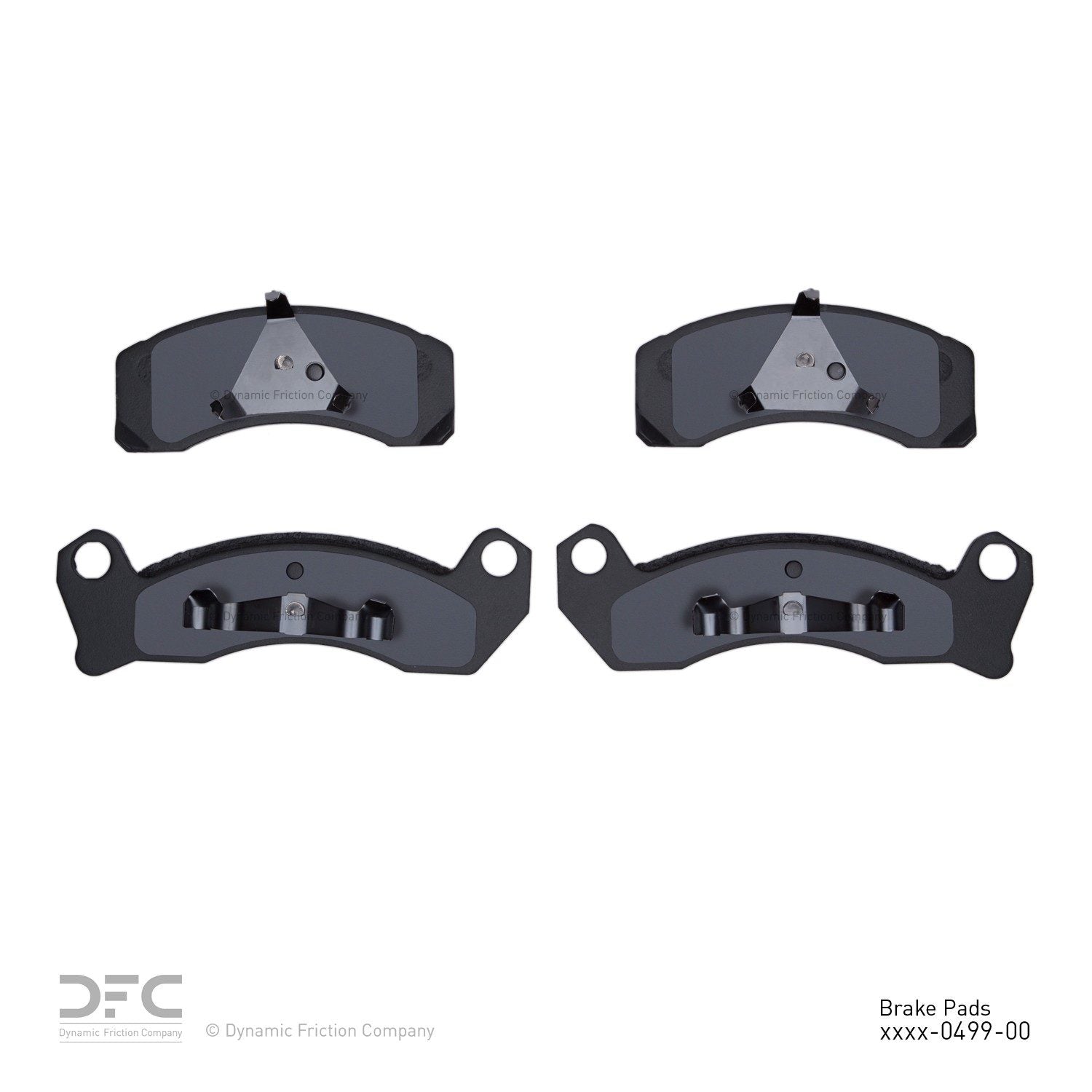 dynamic friction company disc brake pad set  frsport 1551-0499-00