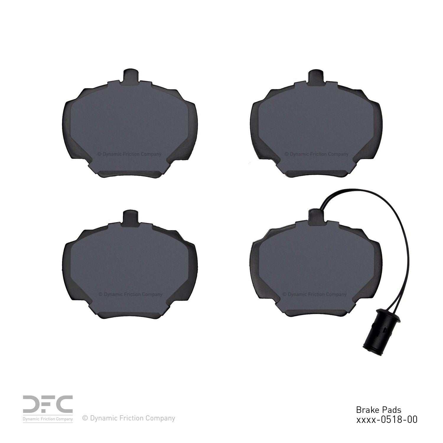 dynamic friction company disc brake pad set  frsport 1551-0518-00