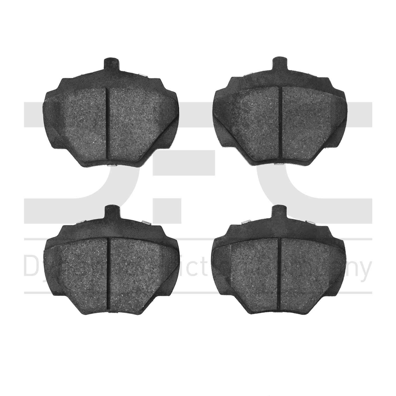 Dynamic Friction Company Disc Brake Pad Set  top view frsport 1551-0518-10