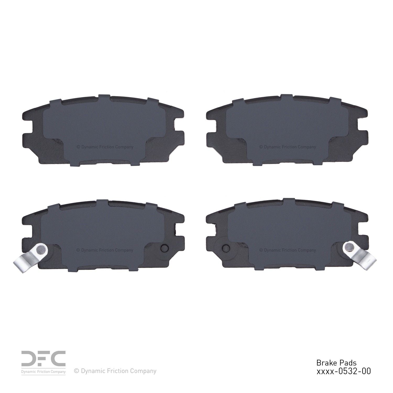 dynamic friction company disc brake pad set  frsport 1551-0532-00