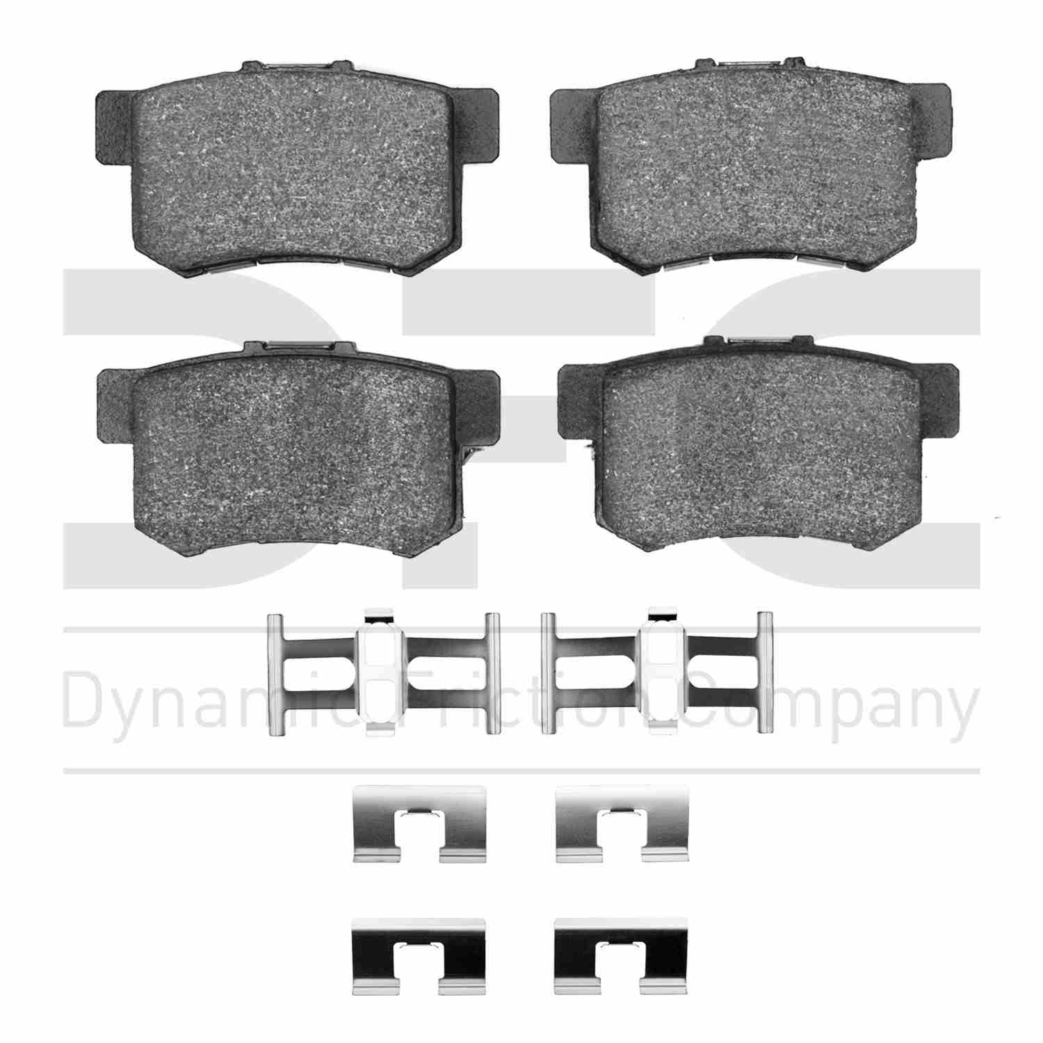 Dynamic Friction Company Disc Brake Pad Set  top view frsport 1551-0537-01