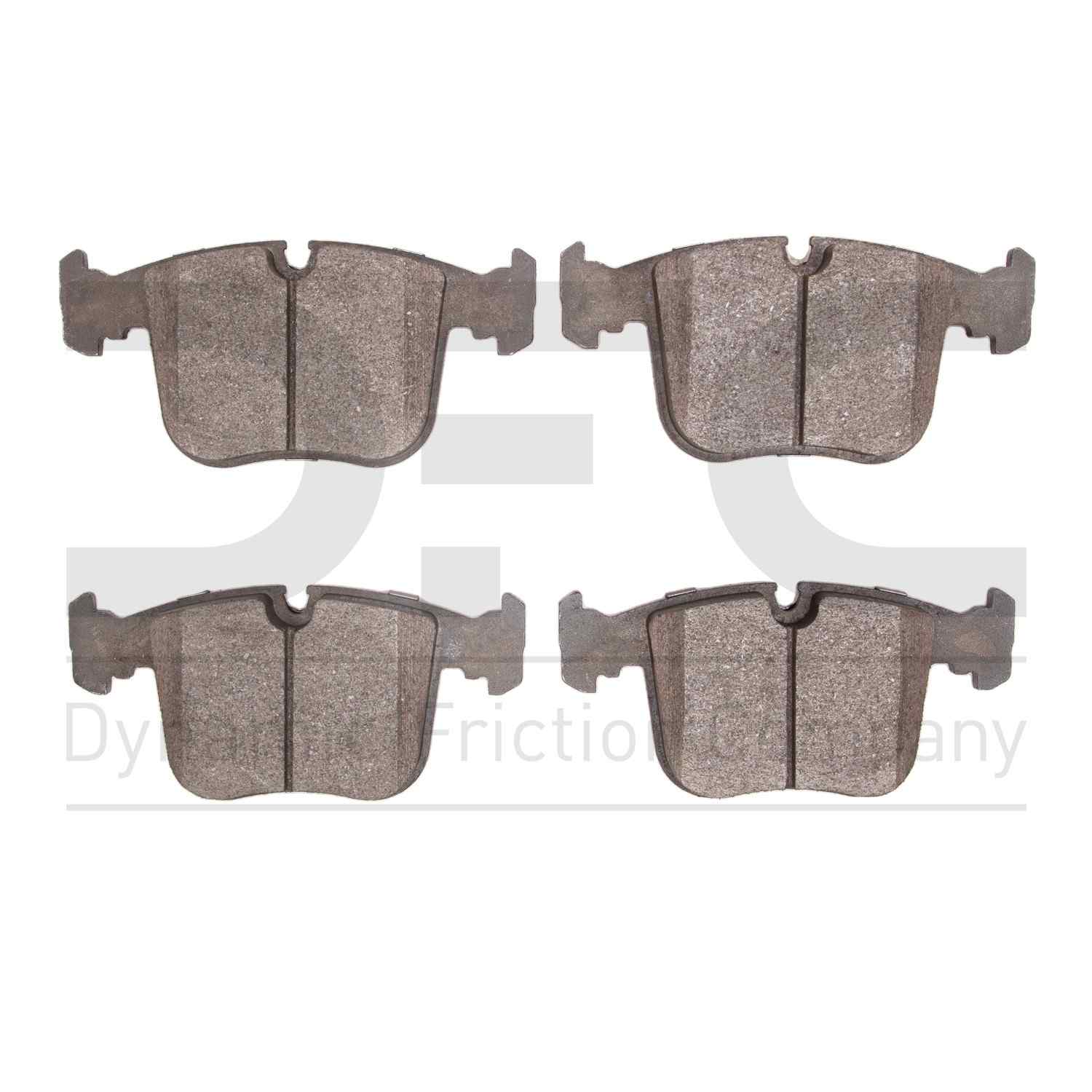 Dynamic Friction Company Disc Brake Pad Set  top view frsport 1551-0547-00