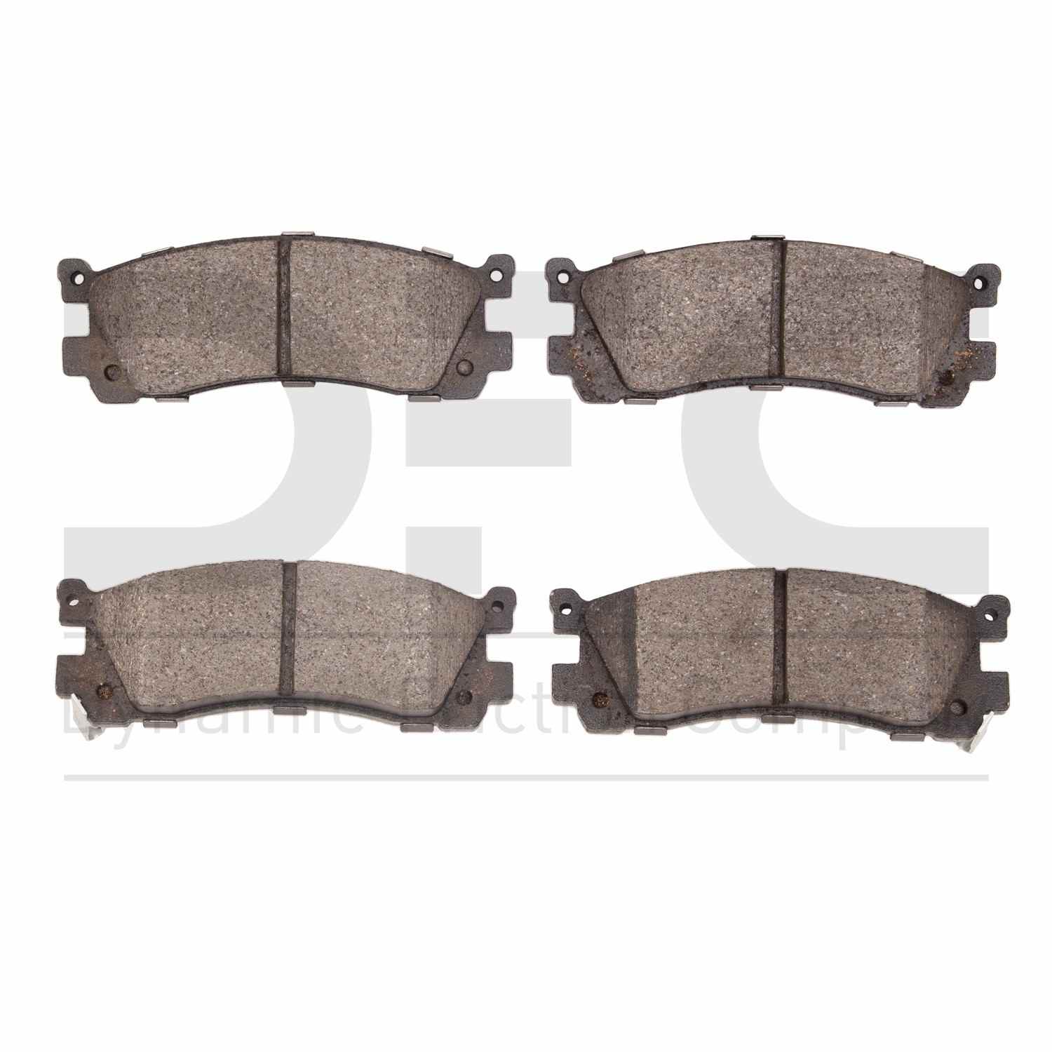 Dynamic Friction Company Disc Brake Pad Set  top view frsport 1551-0553-00