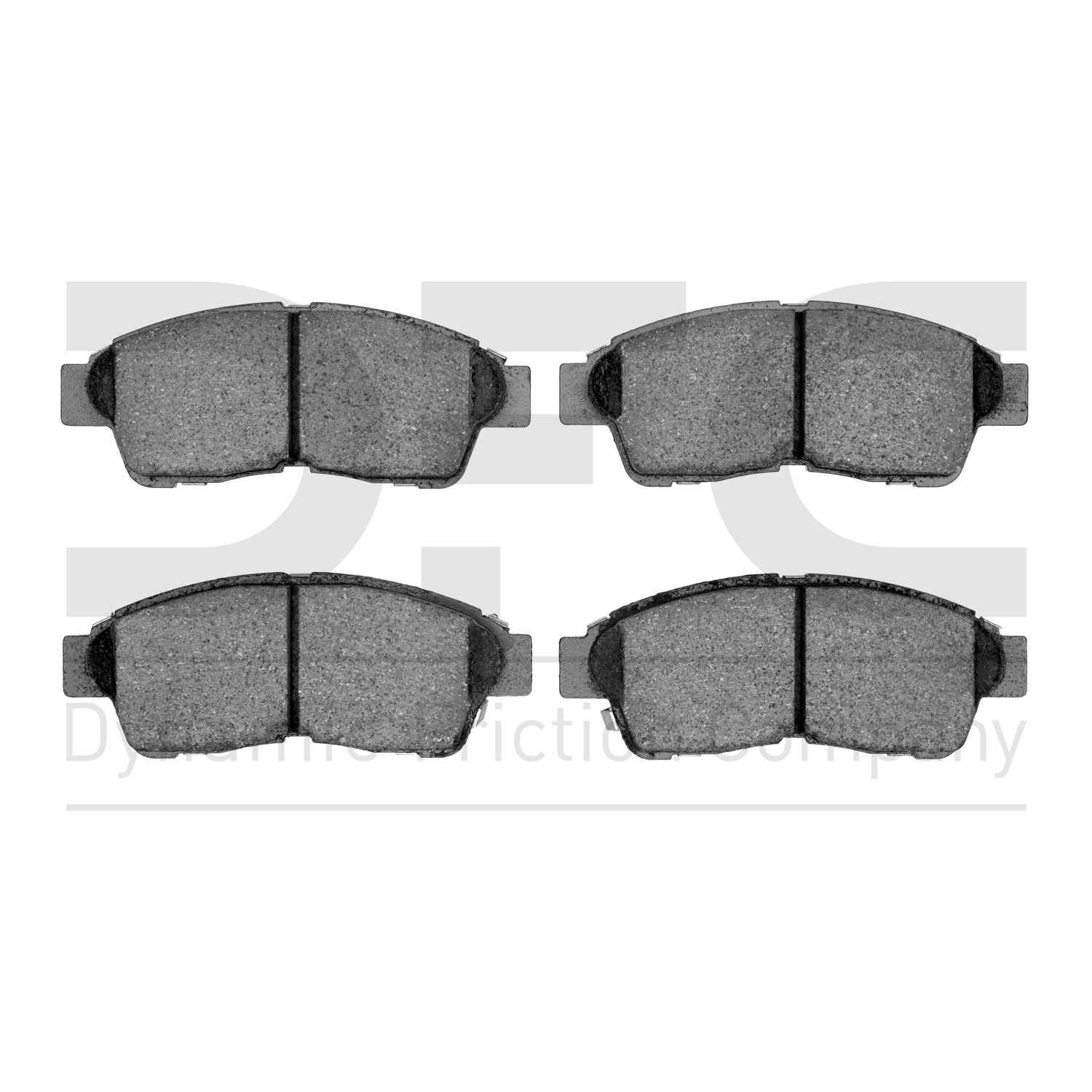 Dynamic Friction Company Disc Brake Pad Set  top view frsport 1551-0562-00