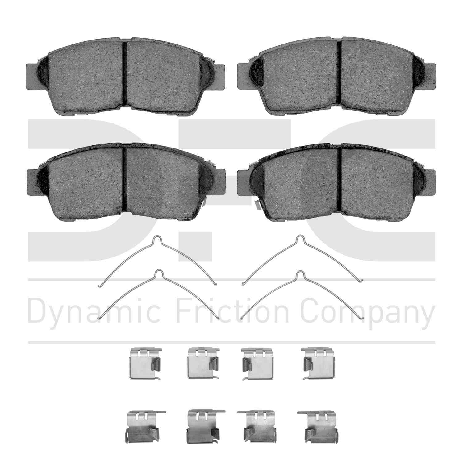 Dynamic Friction Company Disc Brake Pad Set  top view frsport 1551-0562-01