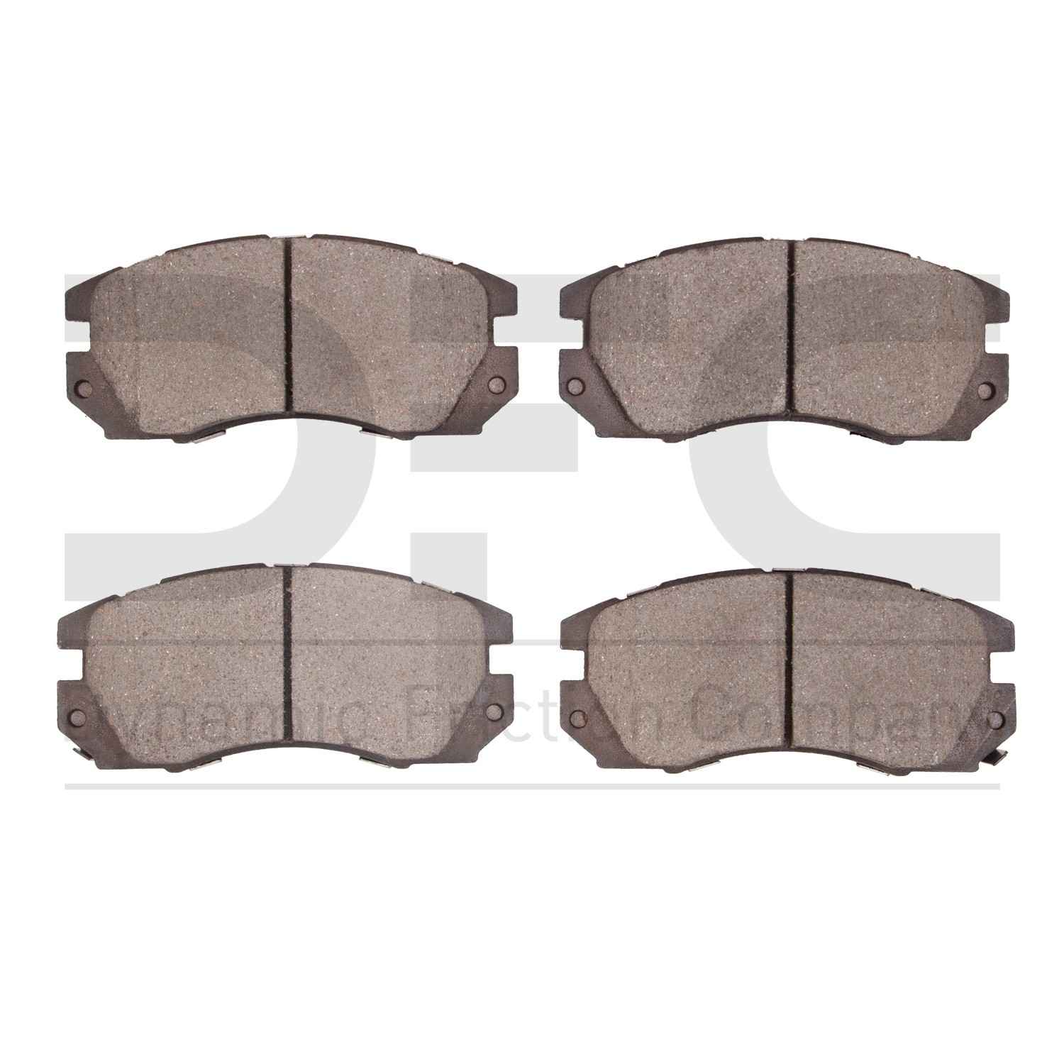 Dynamic Friction Company Disc Brake Pad Set  top view frsport 1551-0563-00