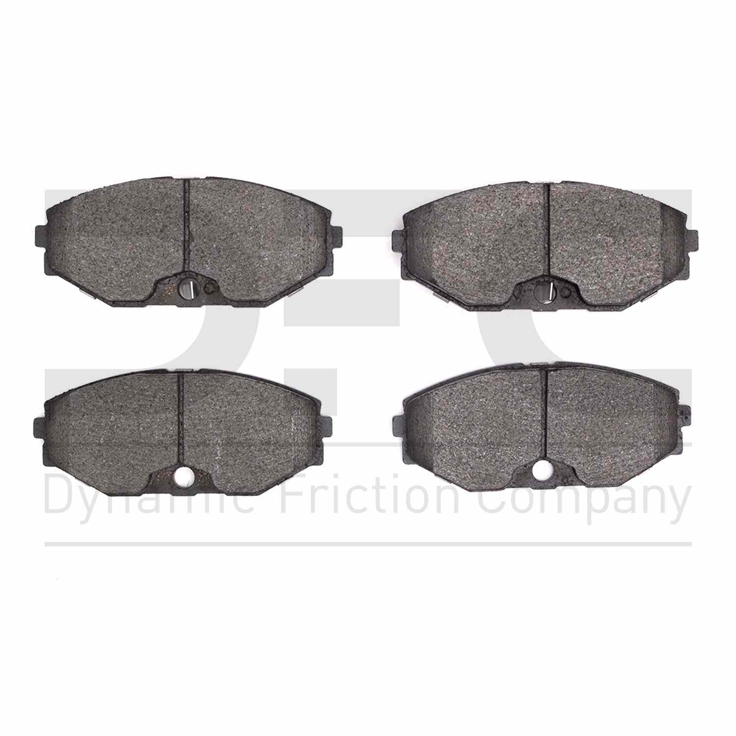 Dynamic Friction Company Disc Brake Pad Set  top view frsport 1551-0587-00