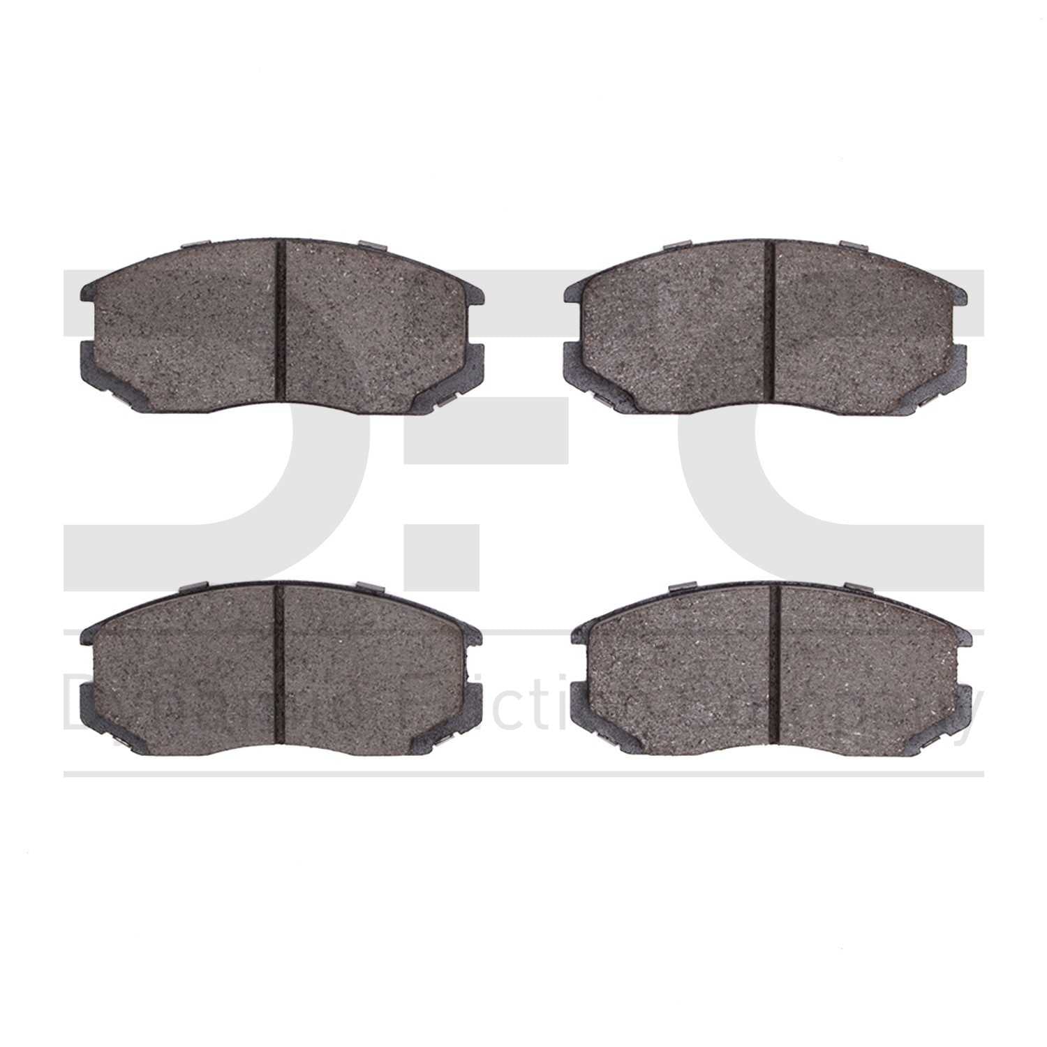 Dynamic Friction Company Disc Brake Pad Set  top view frsport 1551-0602-00